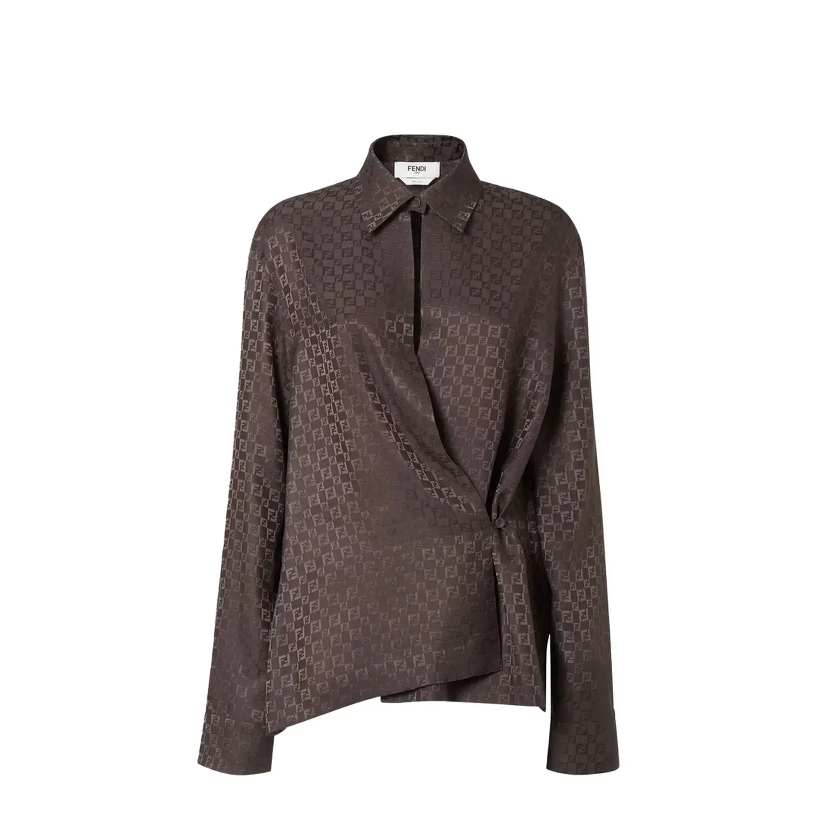 Shirt Silk Brown