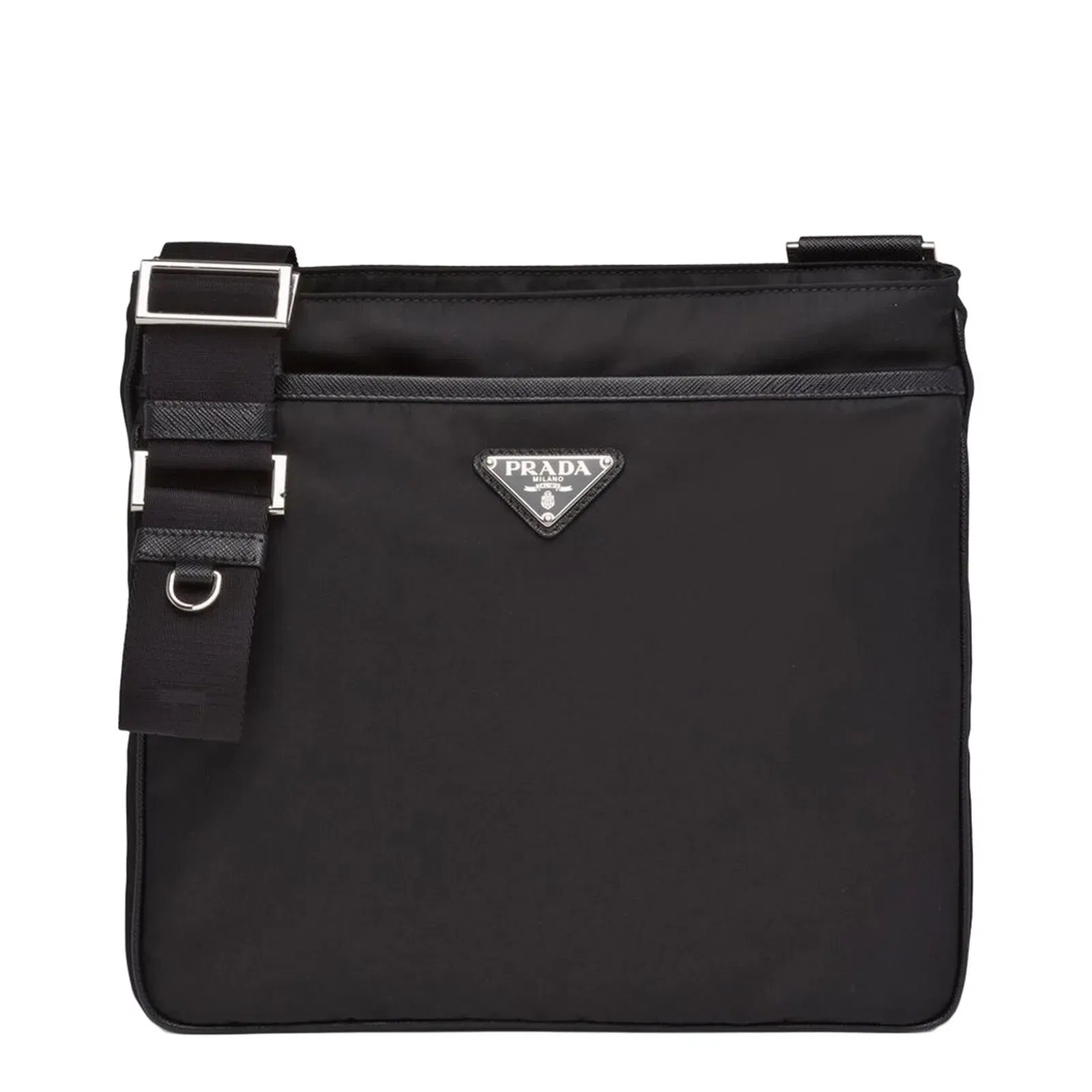 Re-nylon And Saffiano Shoulder Bag