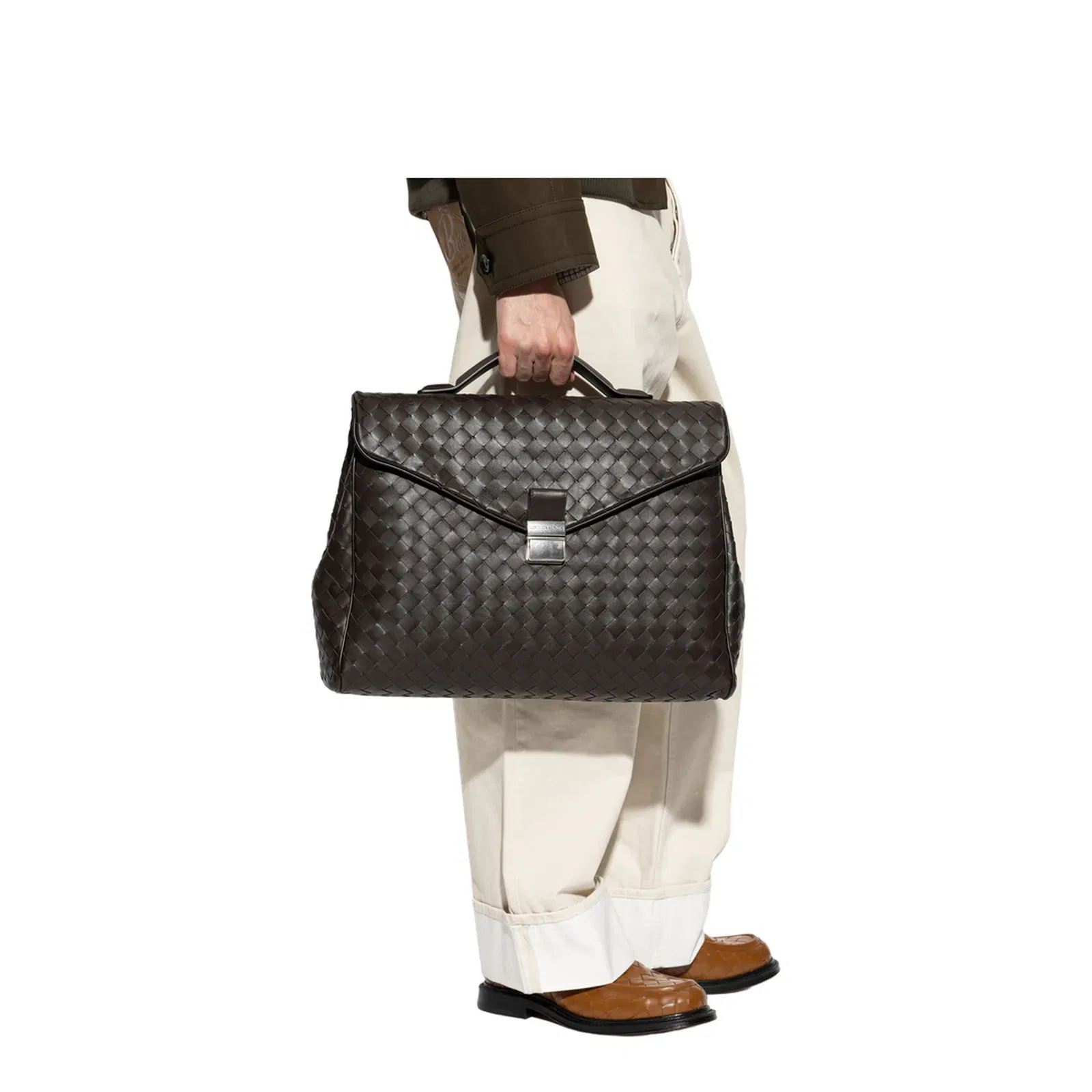 Intrecciato Satchel Bag