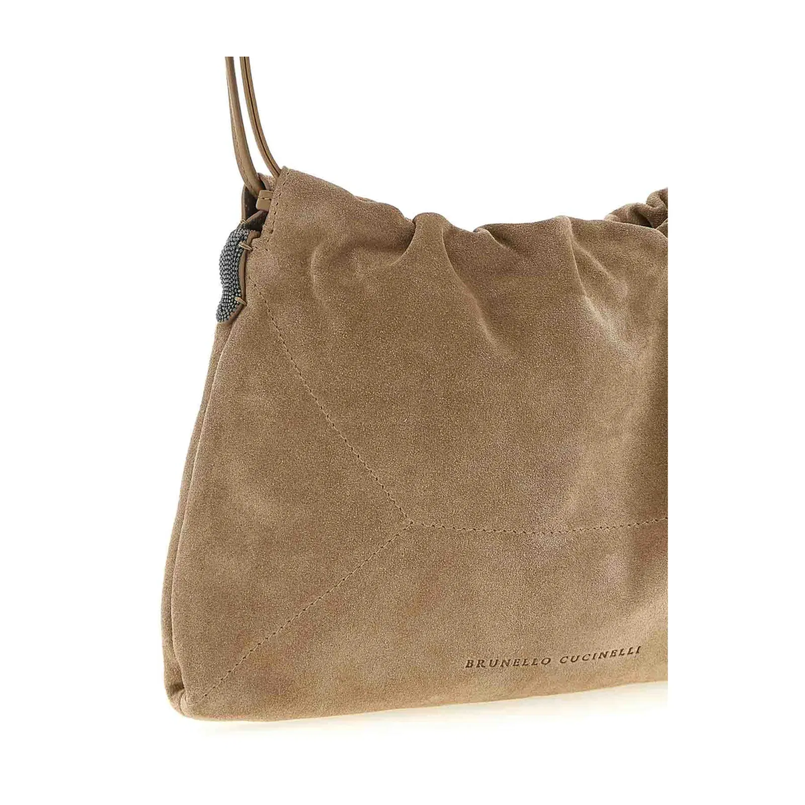 Duo Pouch Shoulder Bag in Suede
