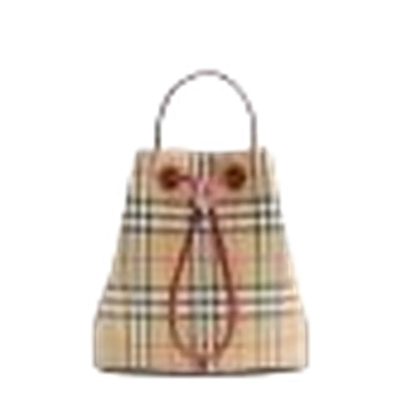 Checkered Bucket Bag