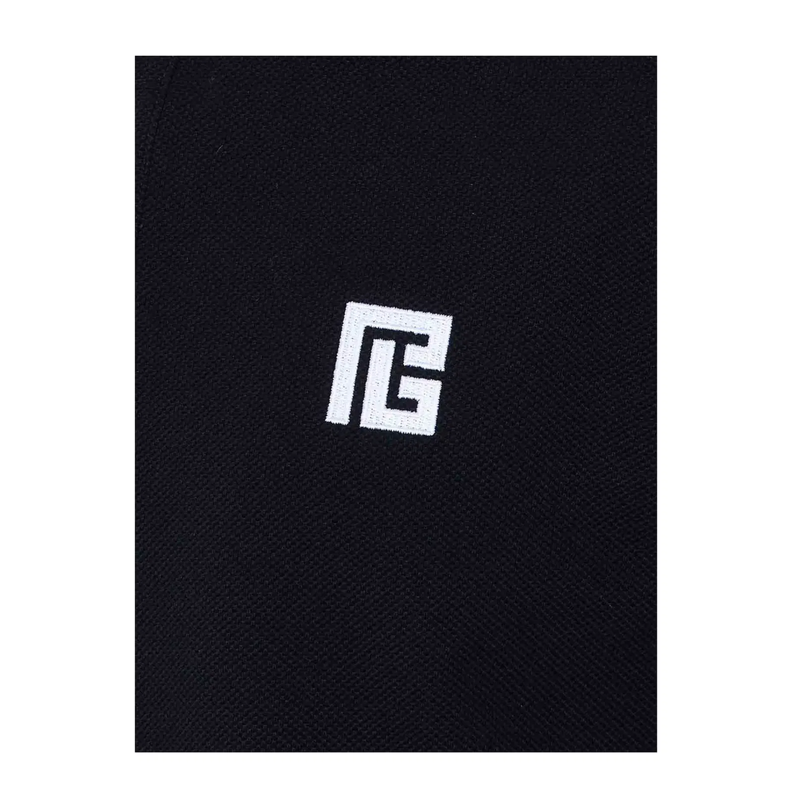 Embroidered Logo Polo - Black