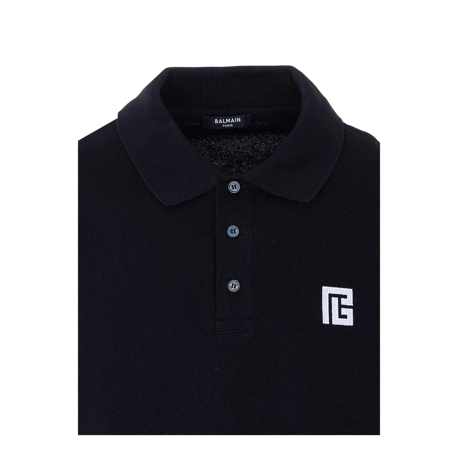 Embroidered Logo Polo - Black