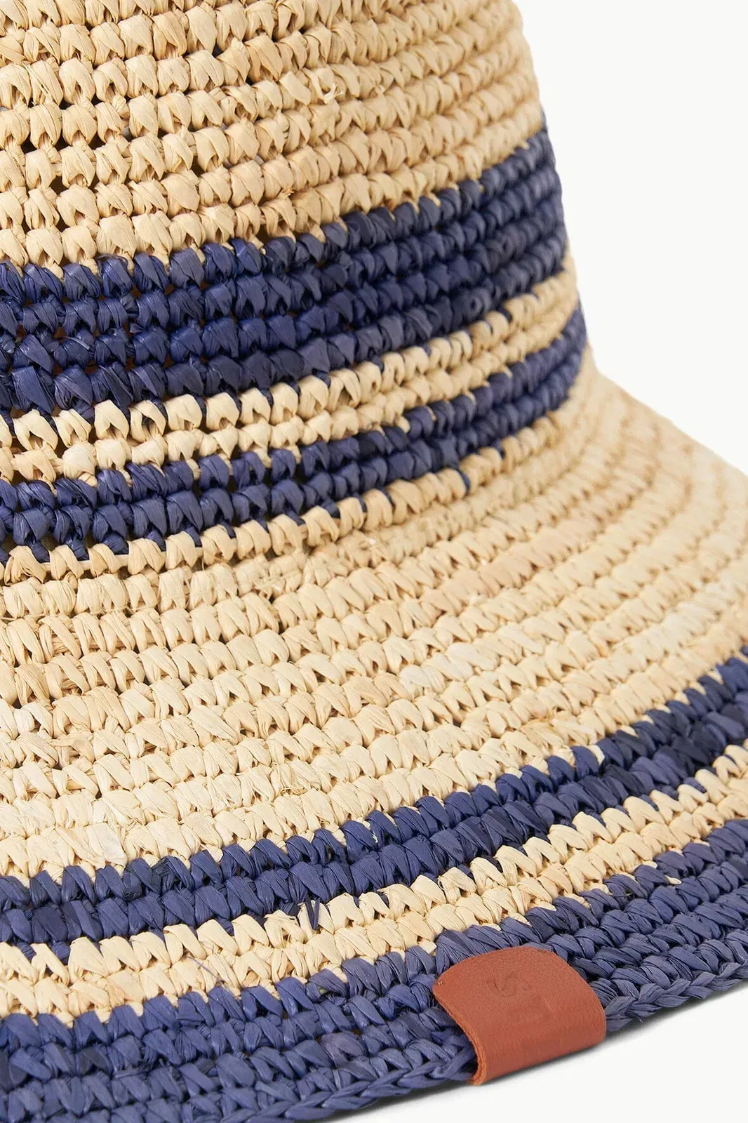 RITA BUCKET HAT NATURAL NAVY