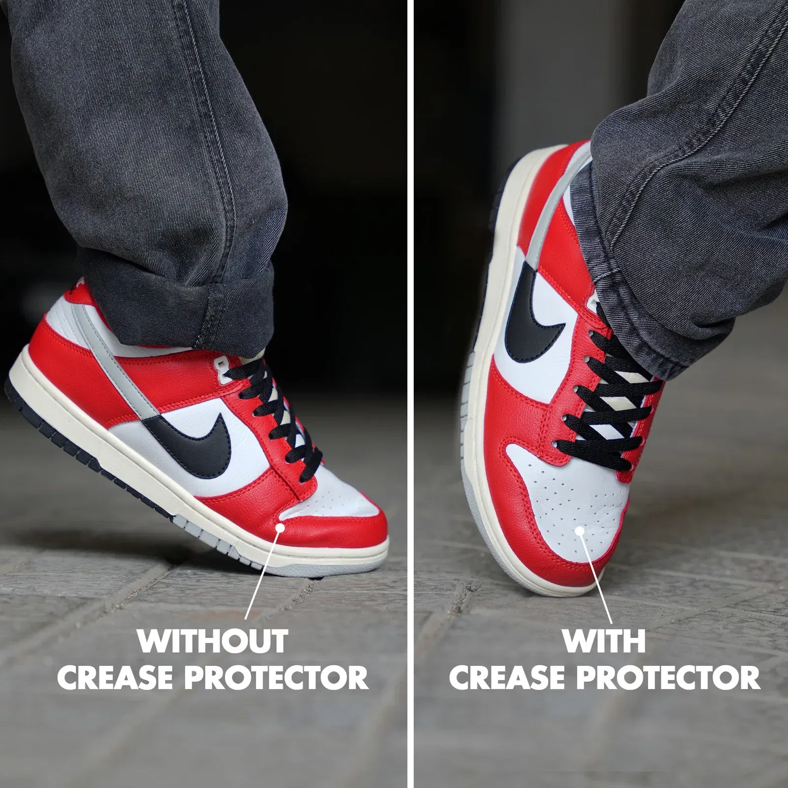 Crease Protector Sleek Sneaker Shield - Crease Free Sneakers Kicks Machine