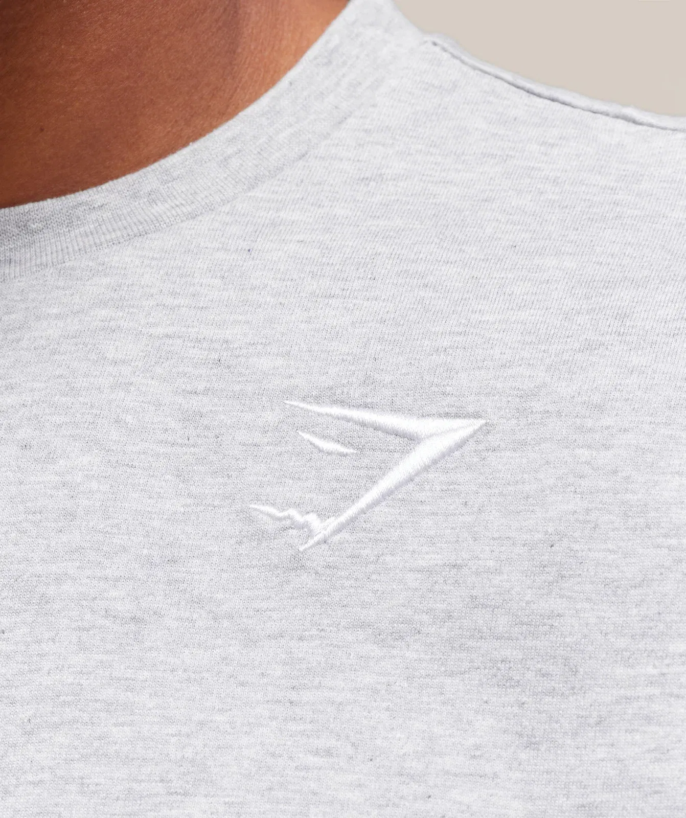 Gymshark Crest T-Shirt "Light Grey Marl"
