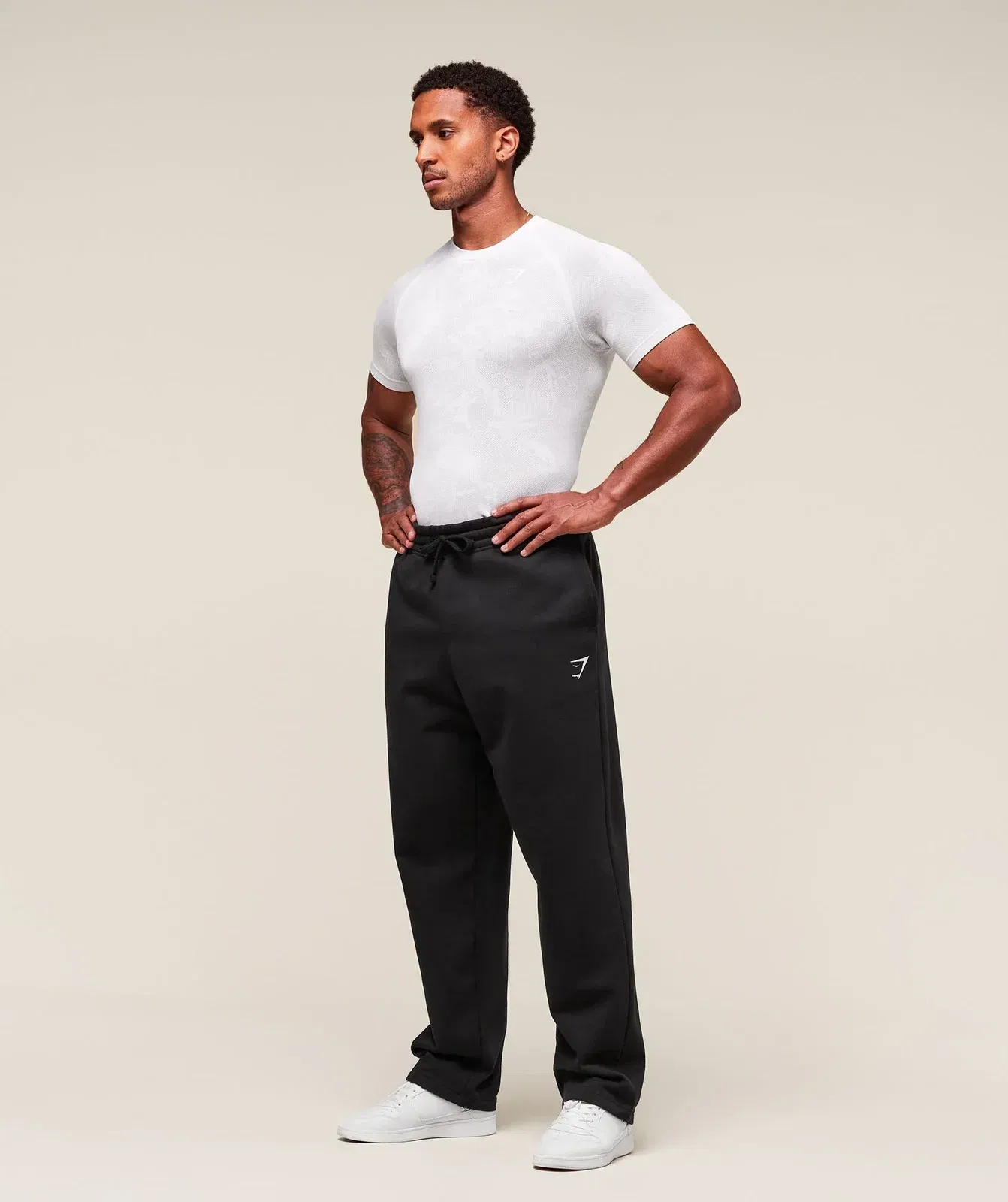 Gymshark Geo Seamless T-Shirt White