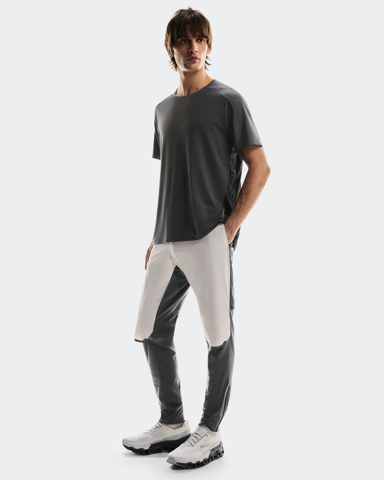 On Weather Pants Silver Eclipse