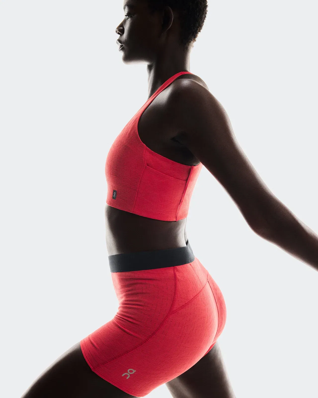 On Pace Tights Shorts Red