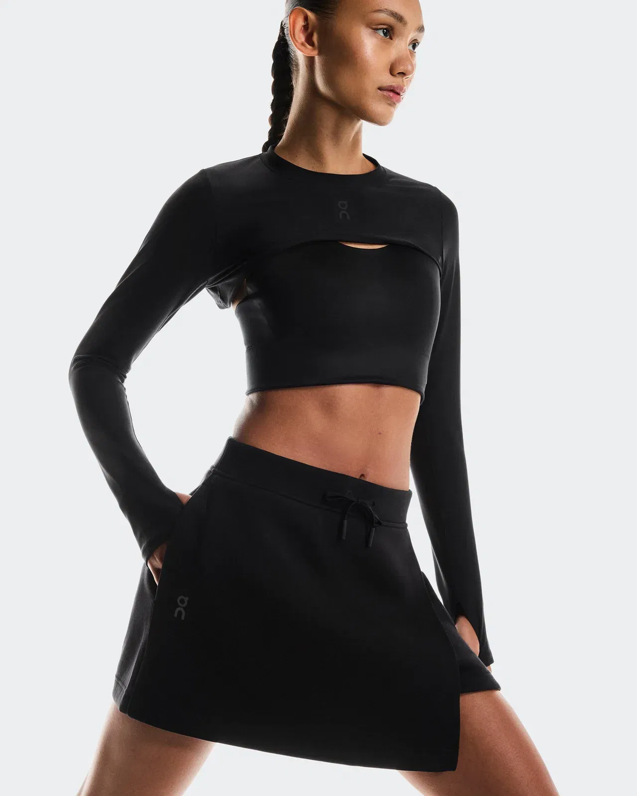 On Focus Tech Skirt Black (Women'S) (Women's)
