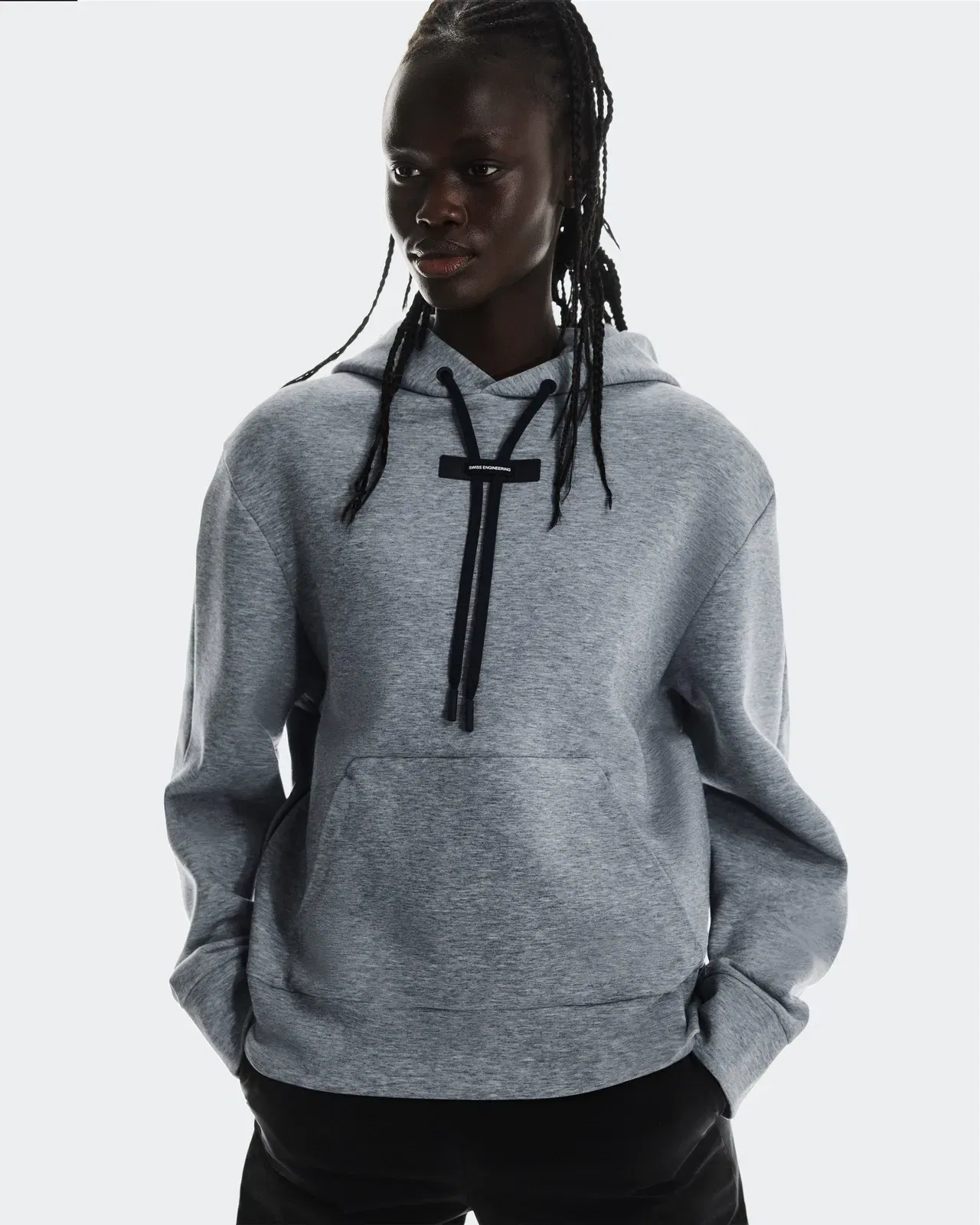 On Focus Tech Hoodie Basalt (Women'S) (Women's)