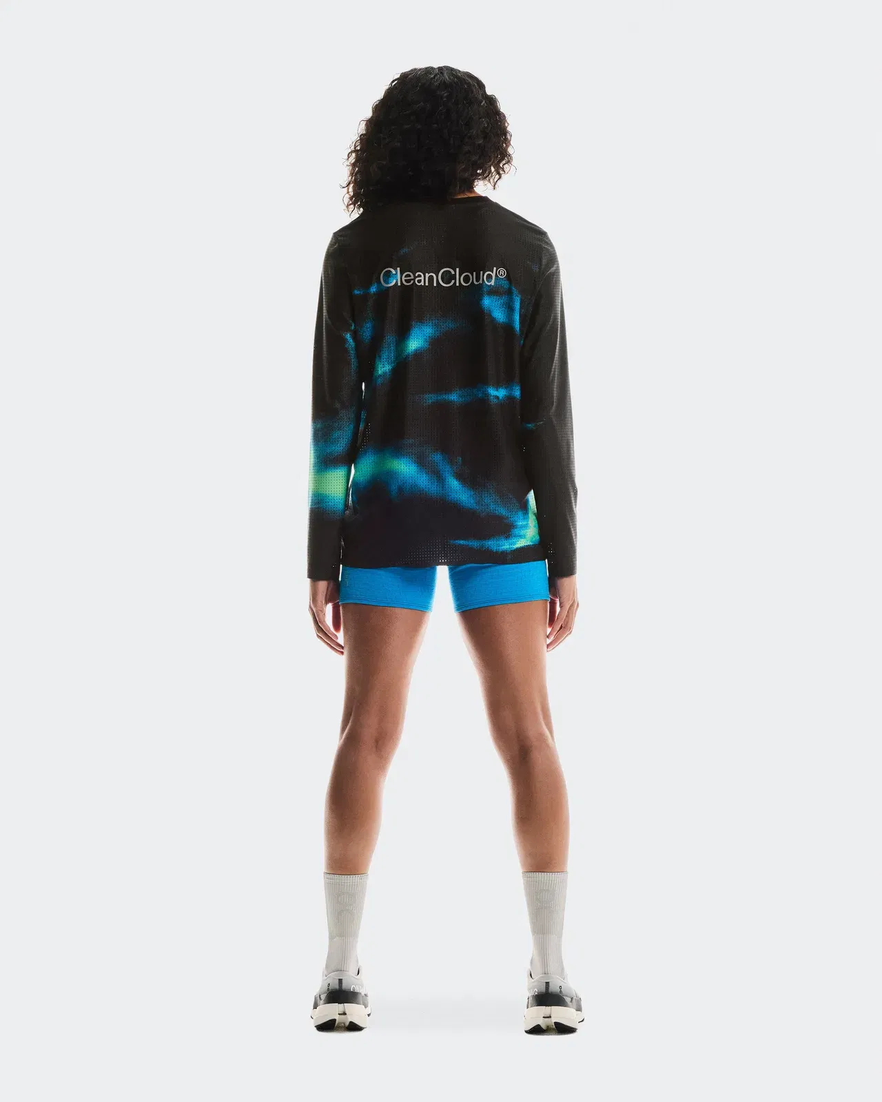 On Pace Mesh Long-T Black Horizon (Women'S) (Women's)