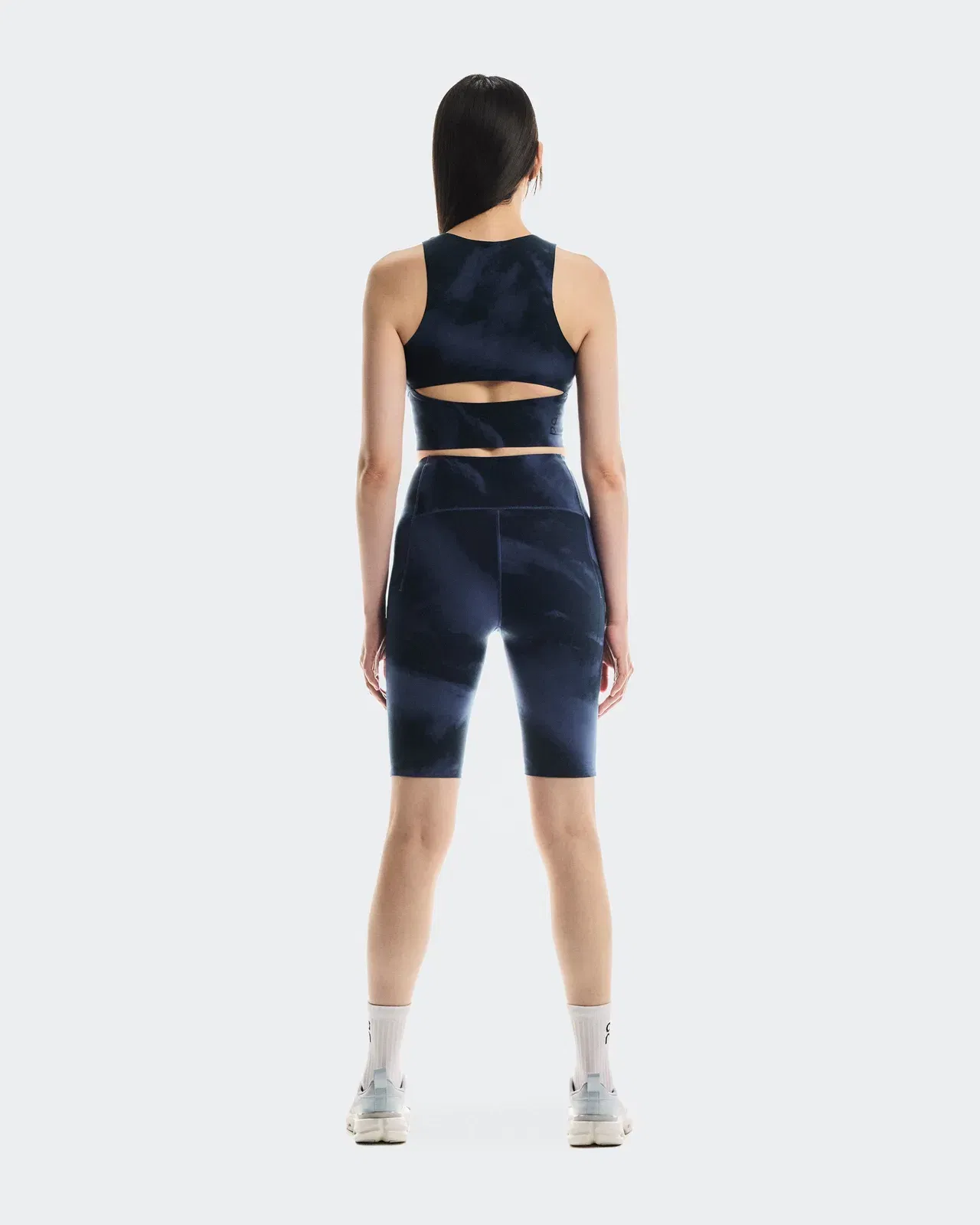 On Studio Open Back Crop Acai Navy