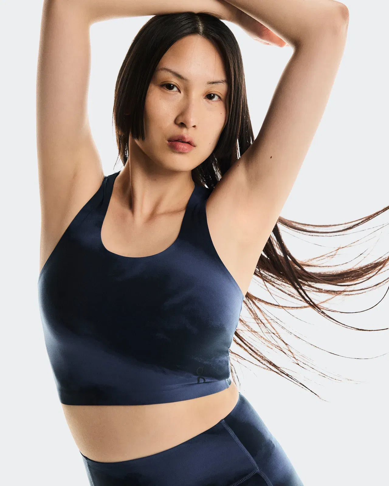 On Studio Open Back Crop Acai Navy