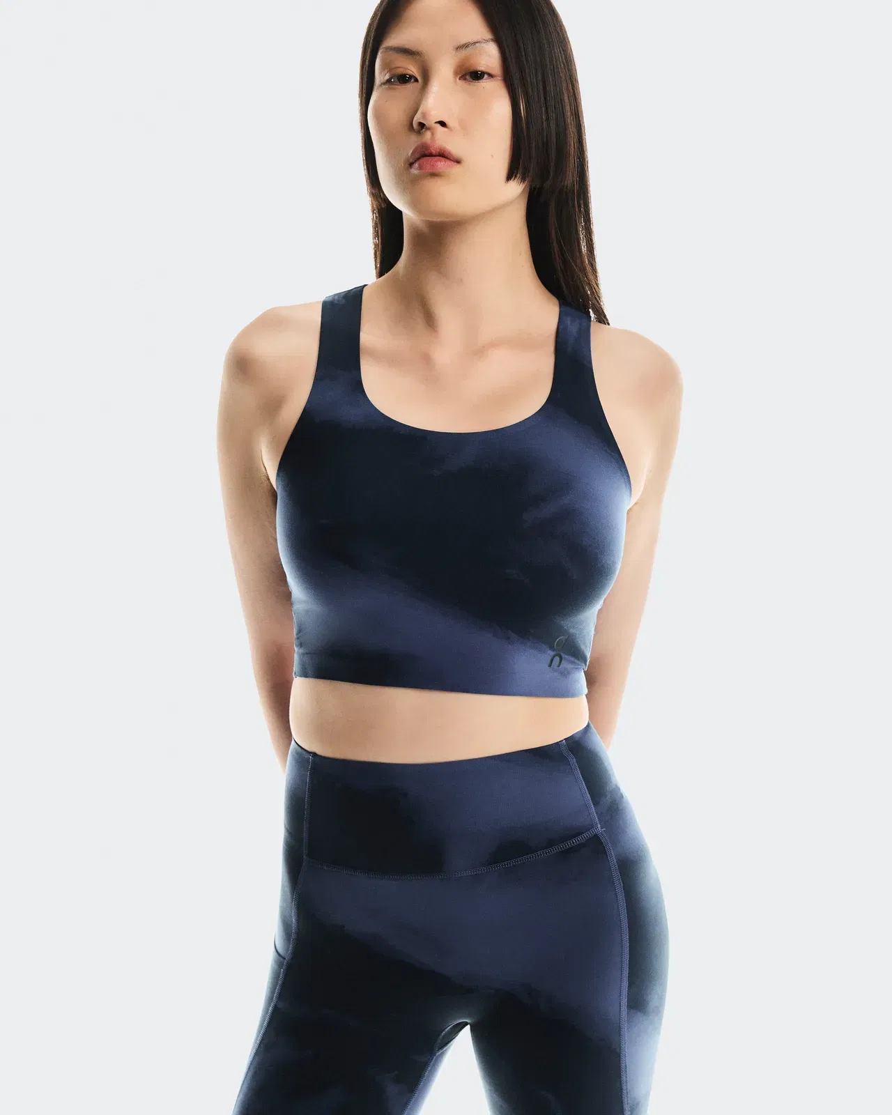 On Studio Open Back Crop Acai Navy