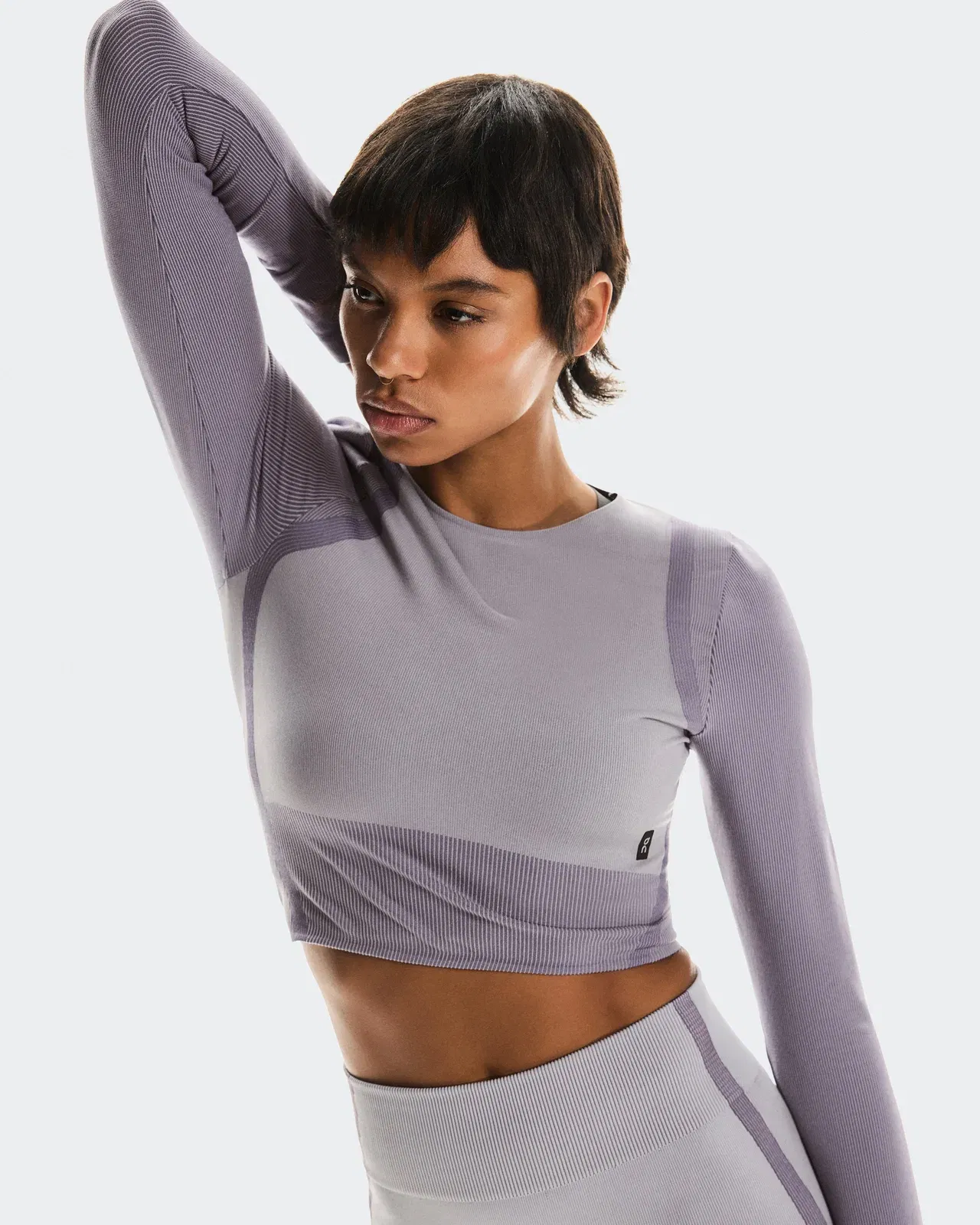 On Studio Knit Long-T Crop Lilac Cosmos (Women'S) (Women's)