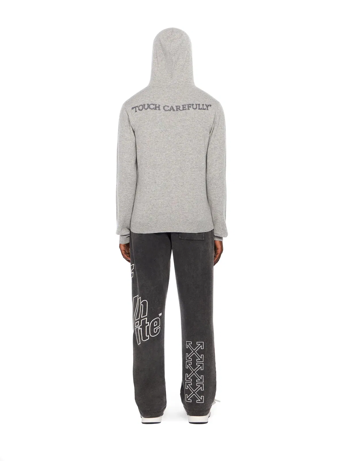 Off White Quote Knit Hoodie