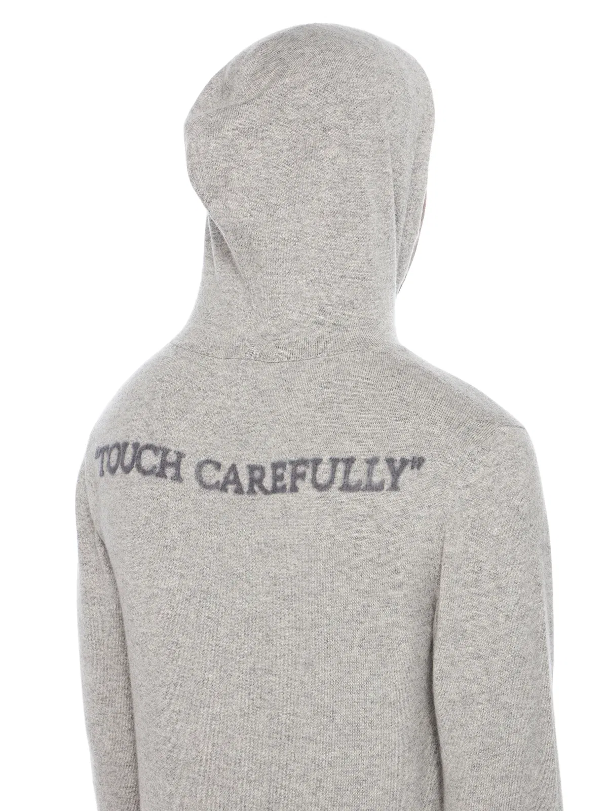 Off White Quote Knit Hoodie