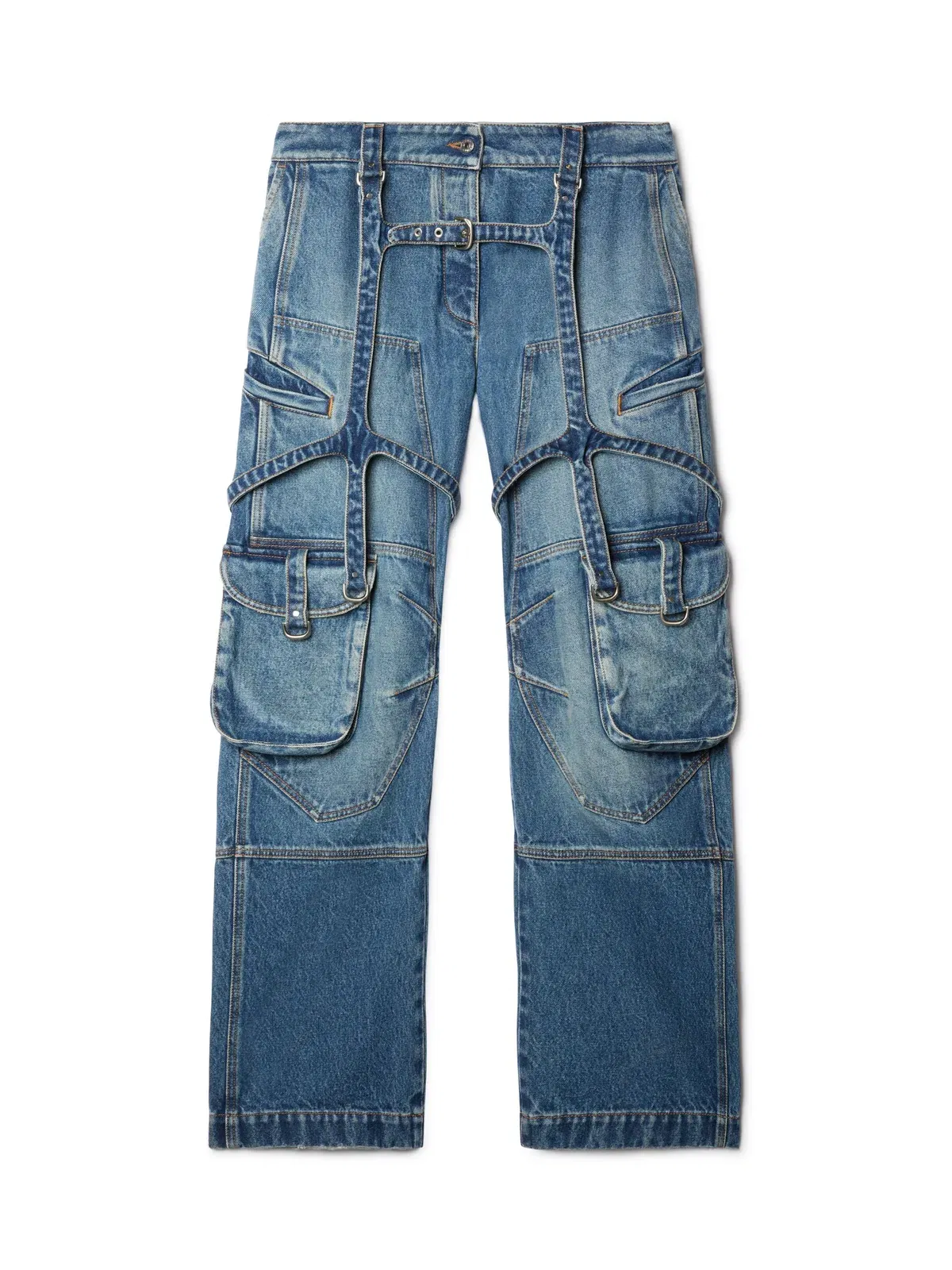 Off White Cargo Over Pants