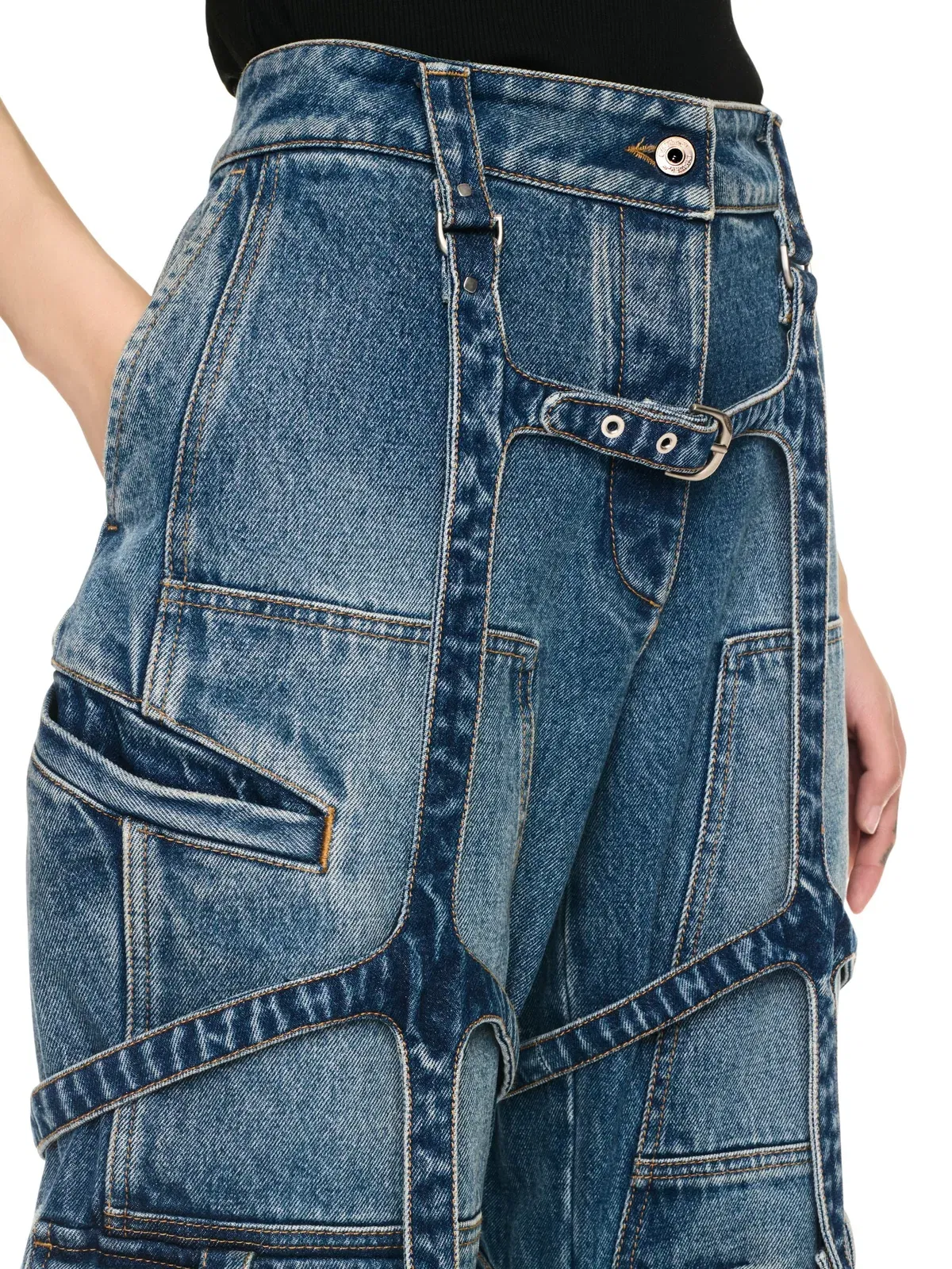 Off White Cargo Over Pants