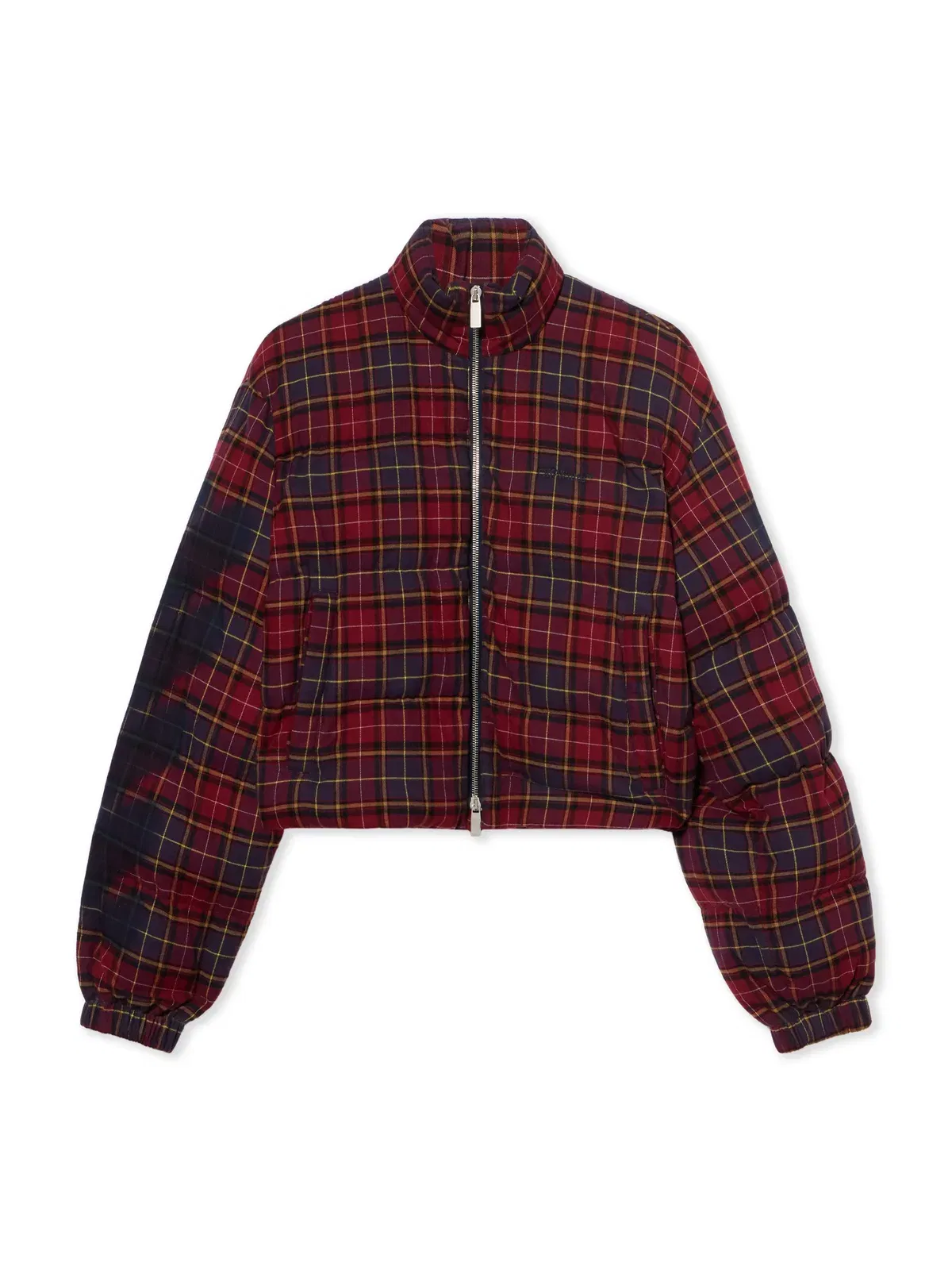 Off White Arrow Spray Check Puffer