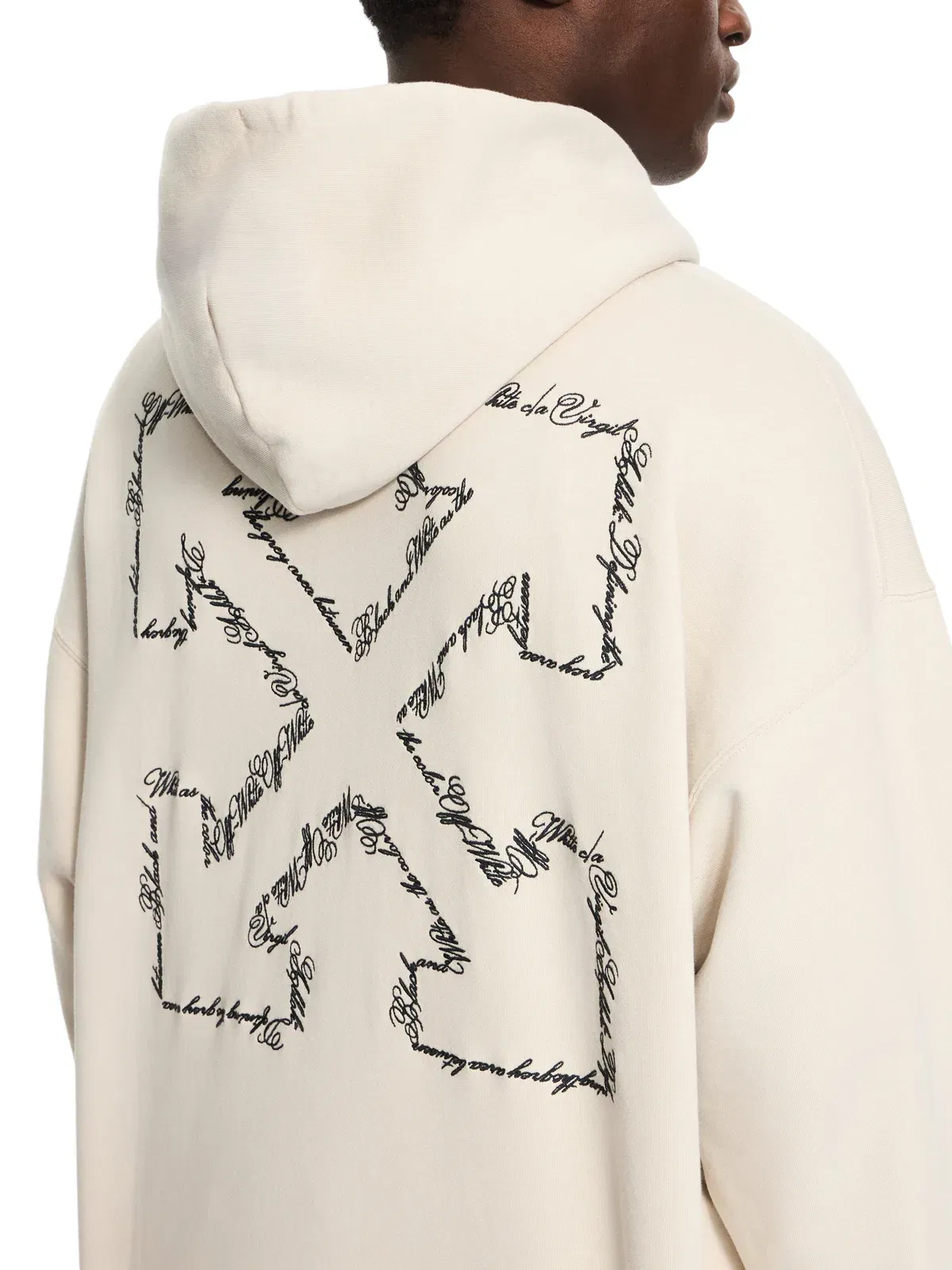 Off White Script Arrow Diagonal Skate Hoodie