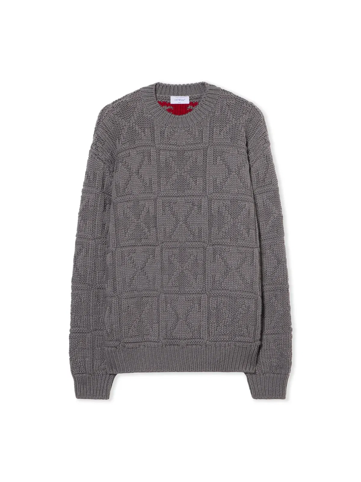 Off White 3D Stitch Arrow Knit Sweater