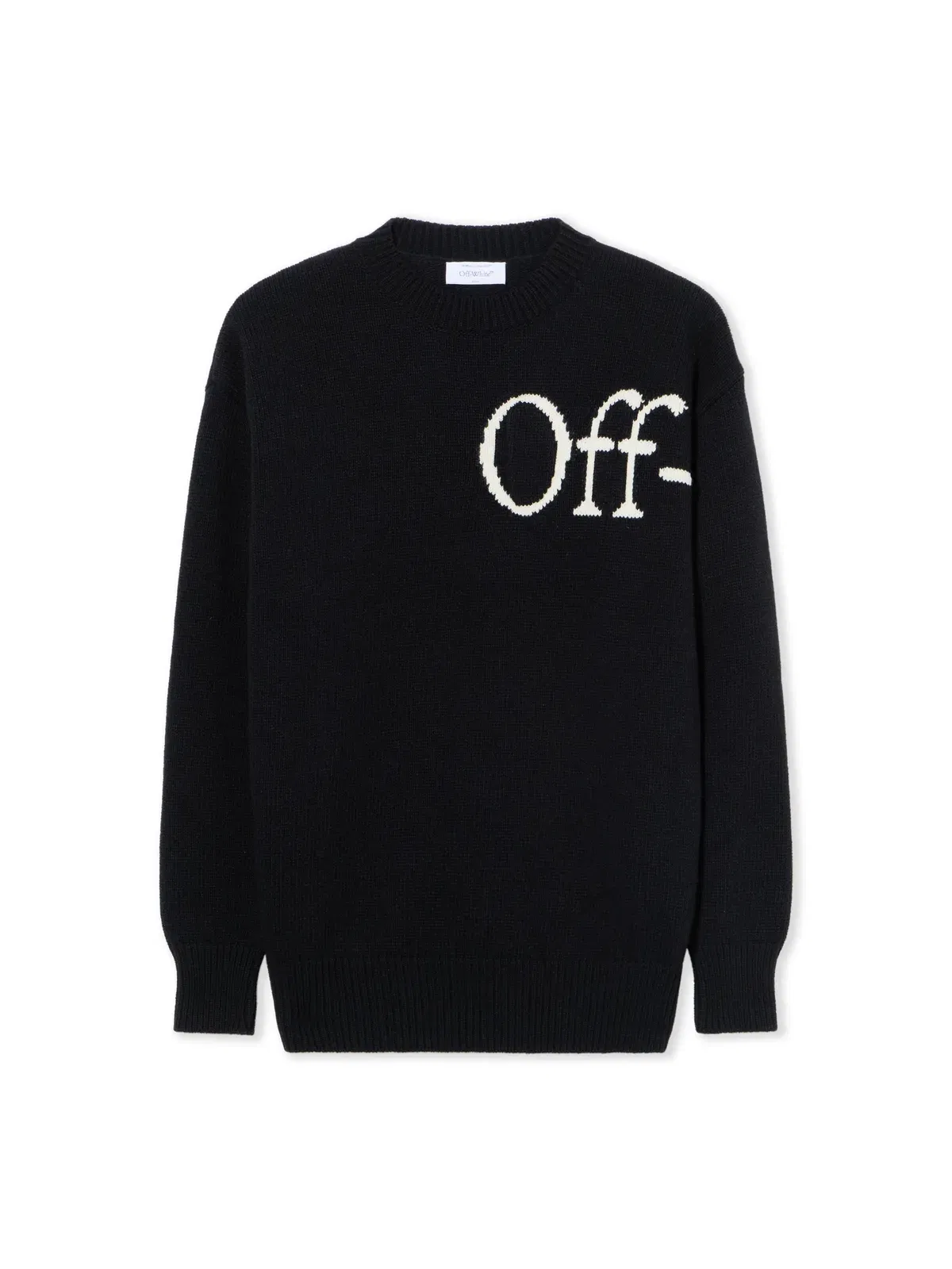 Off White Bookish Logo Knit Sweater