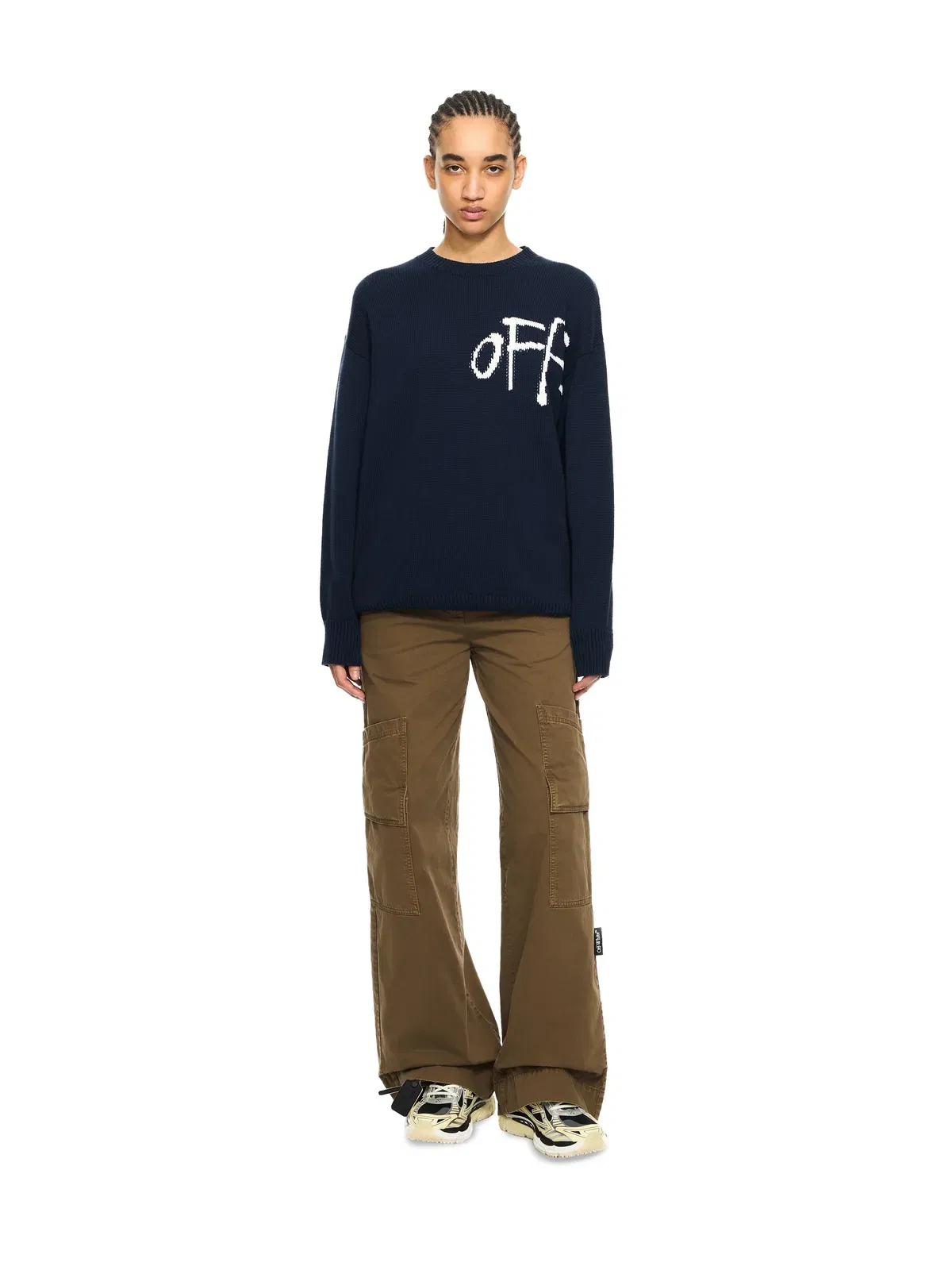 Off White Bookish Shared Knit Crewneck