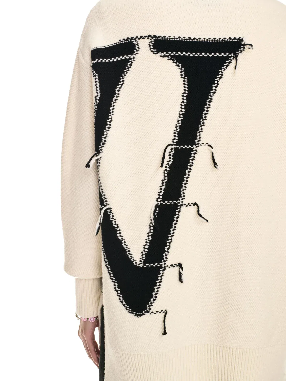 Off White Ow Maxi Logo Crewneck