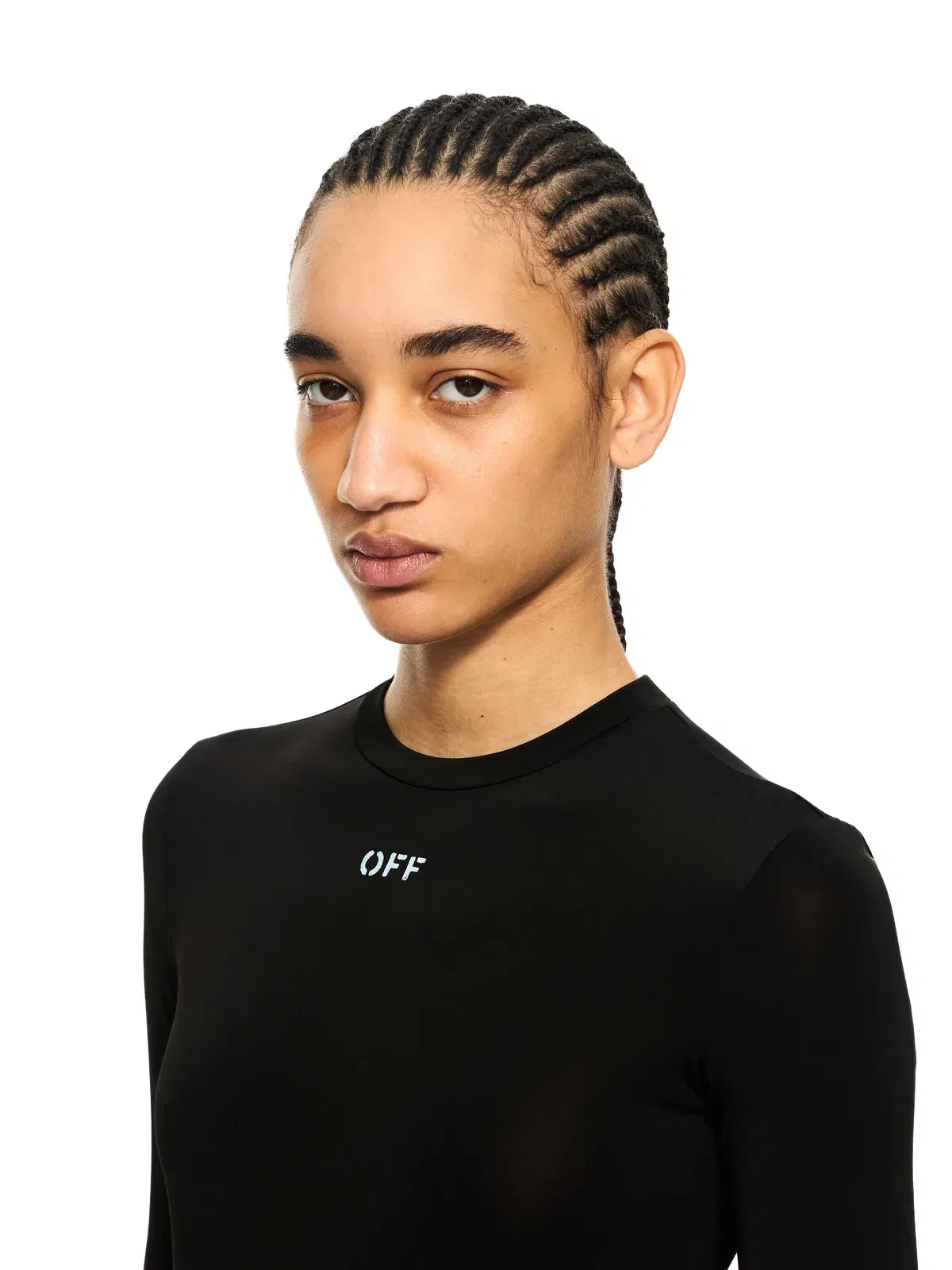 Off White Off Stamp Second Skin LS Crewneck
