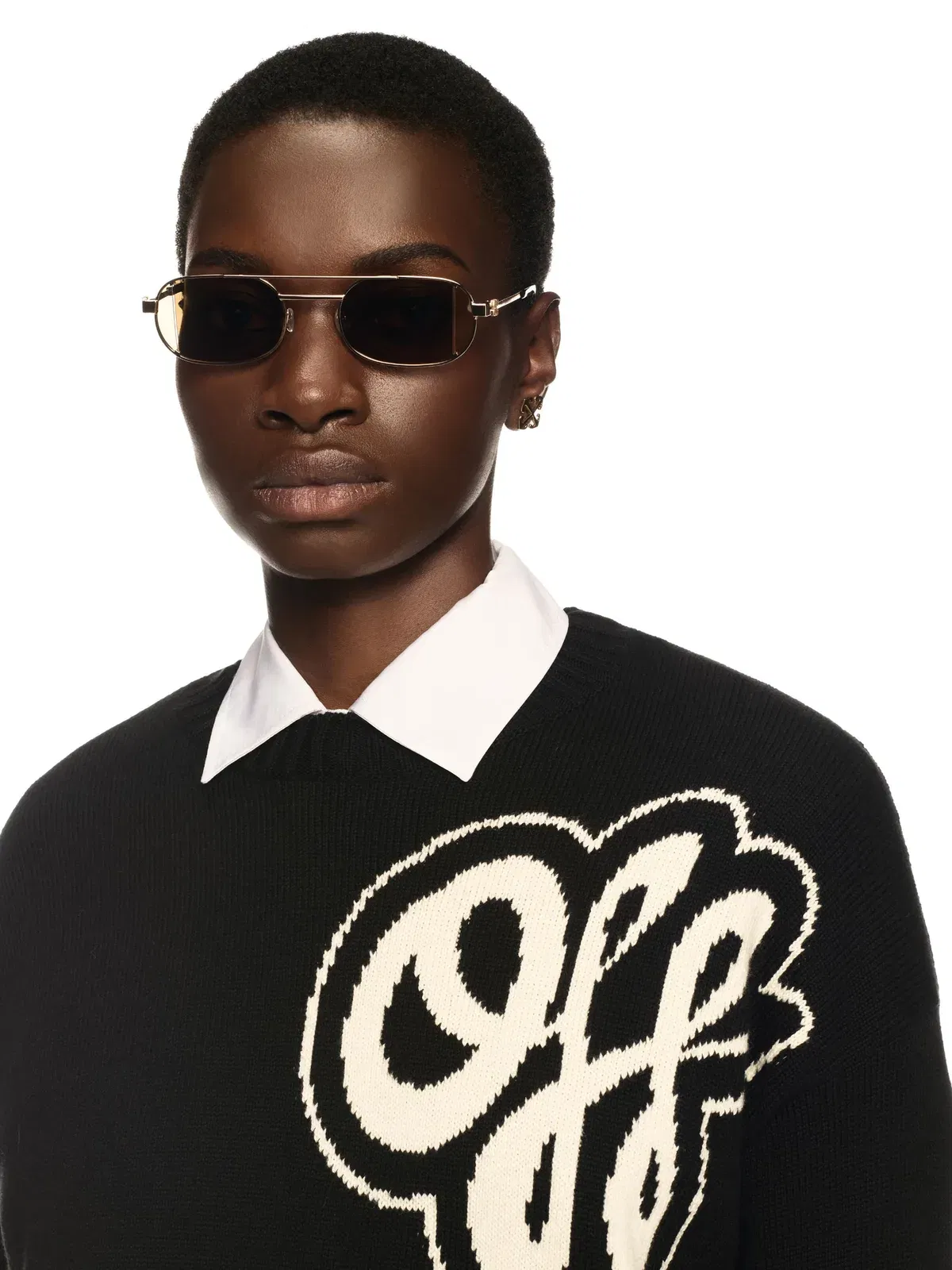 Off White Handdraw Script Crewneck