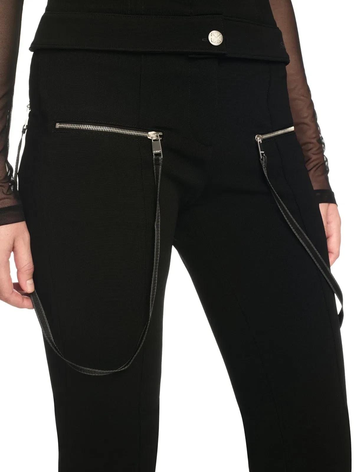Off White Heavy Jer Britney Zip Pants
