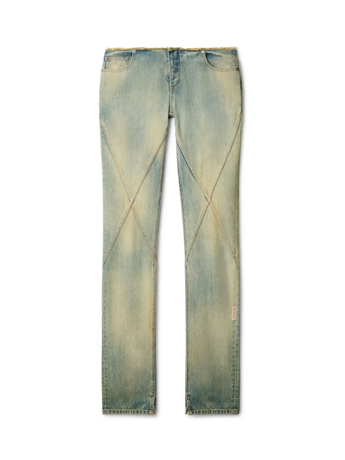 Off White Denim Low Waist Jane Pant