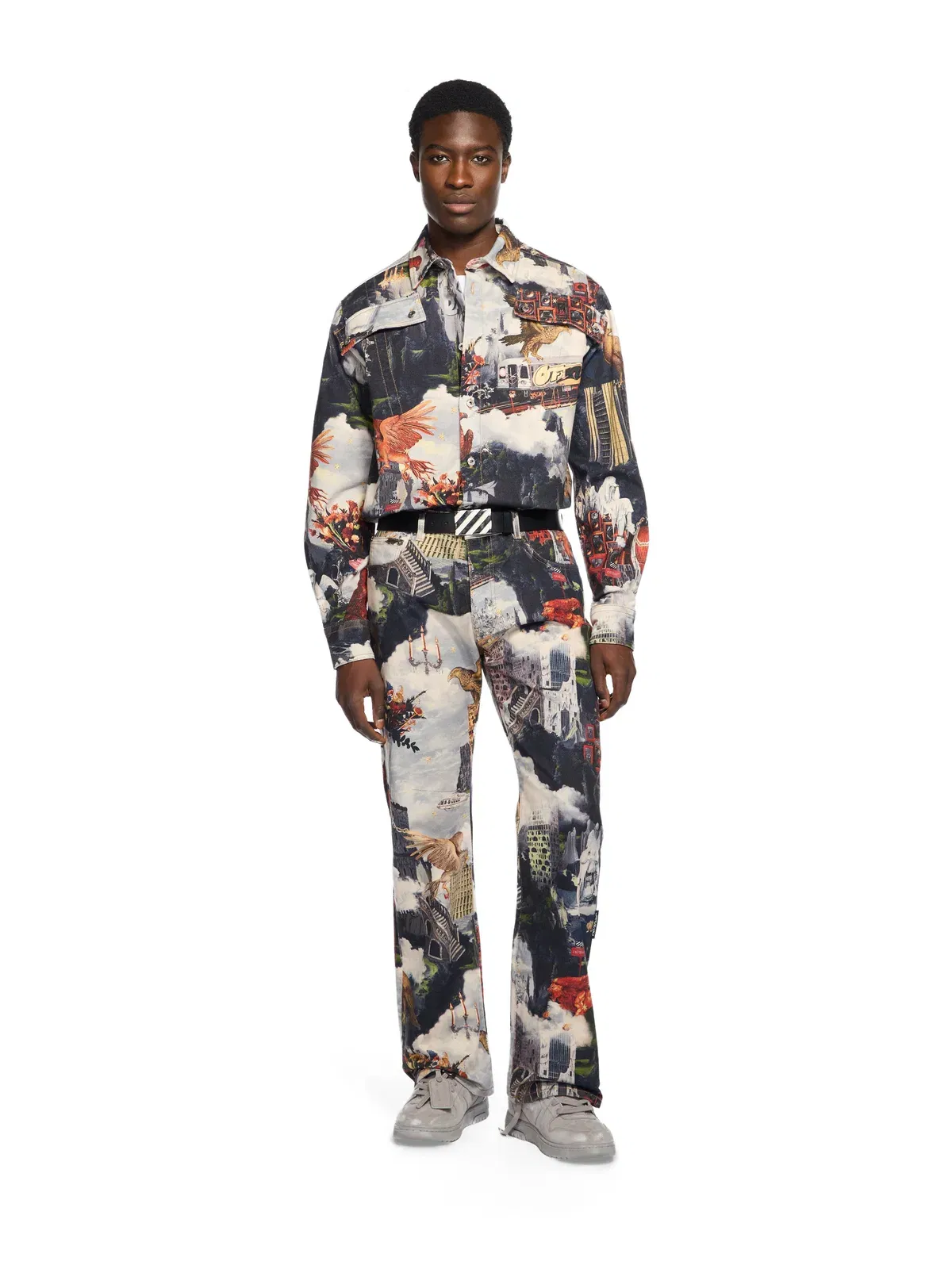 Off White World Paint Relax Jeans