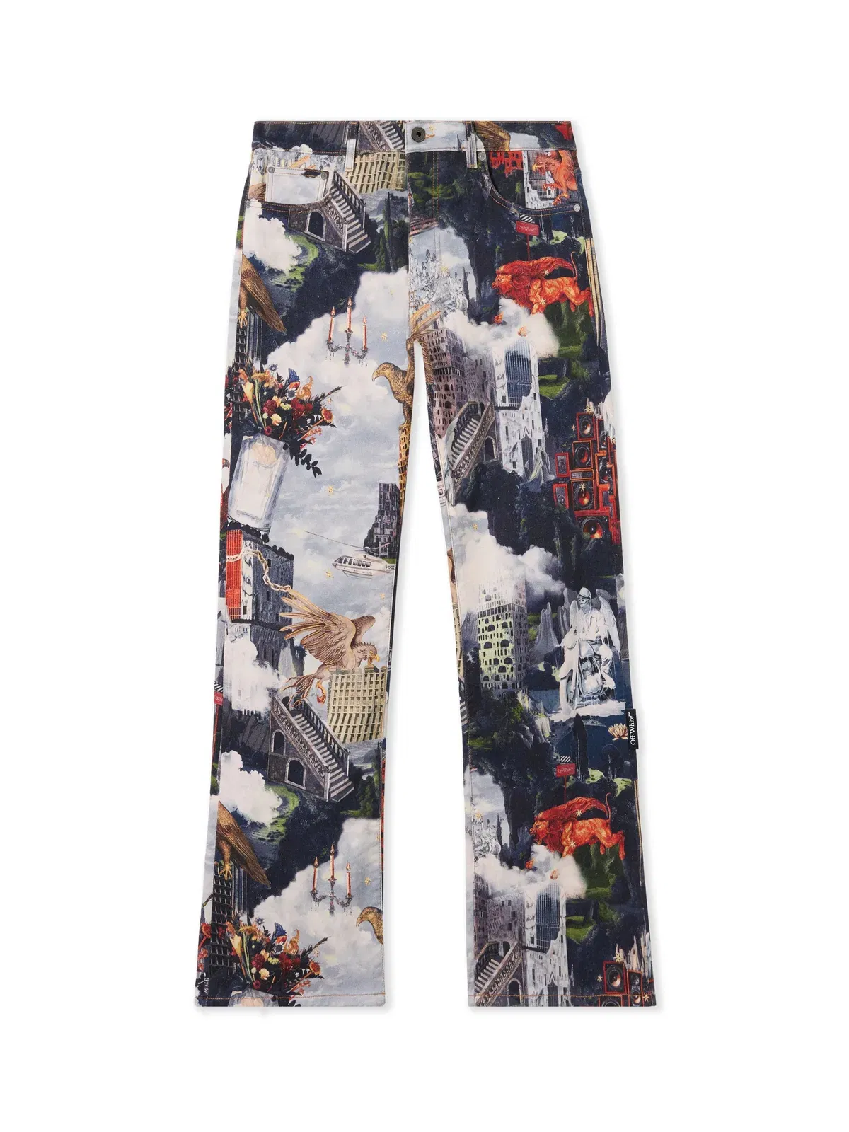 Off White World Paint Relax Jeans