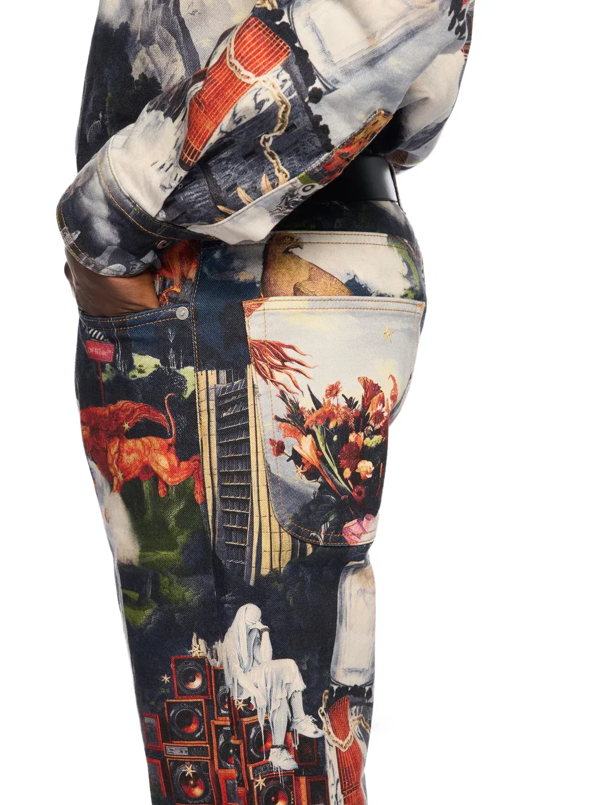 Off White World Paint Relax Jeans