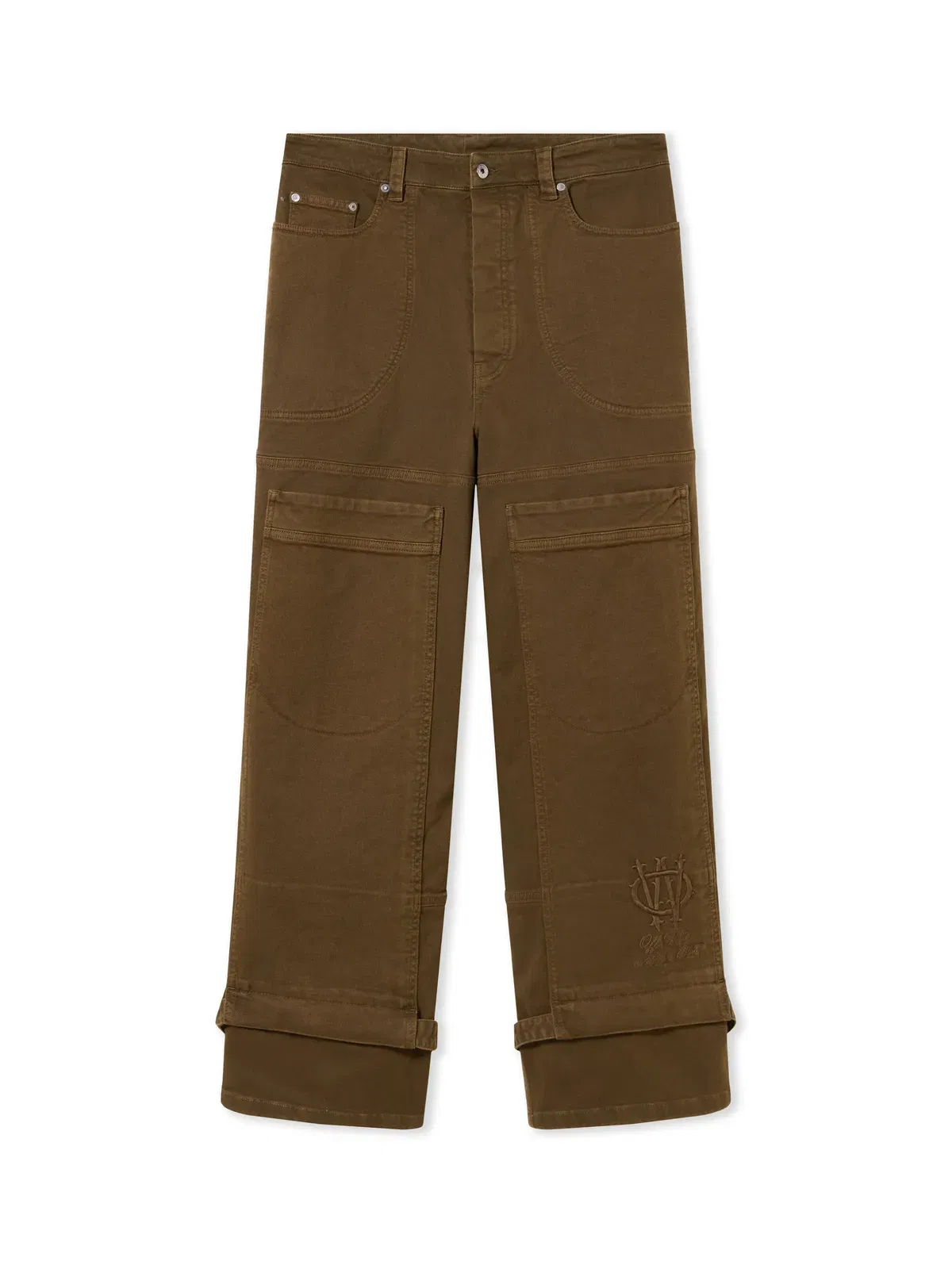 Off White Gothic Drill Relaxed Pants