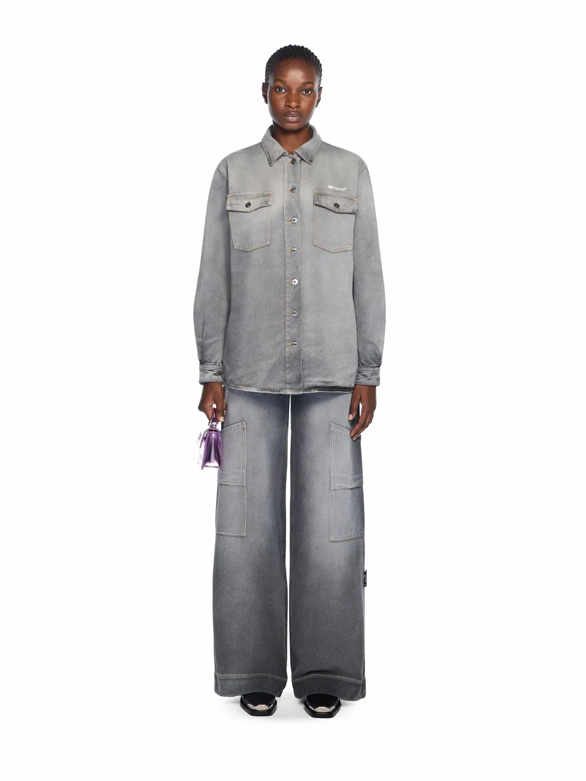 Off White Ink Arrow Denim Shirt Jacket