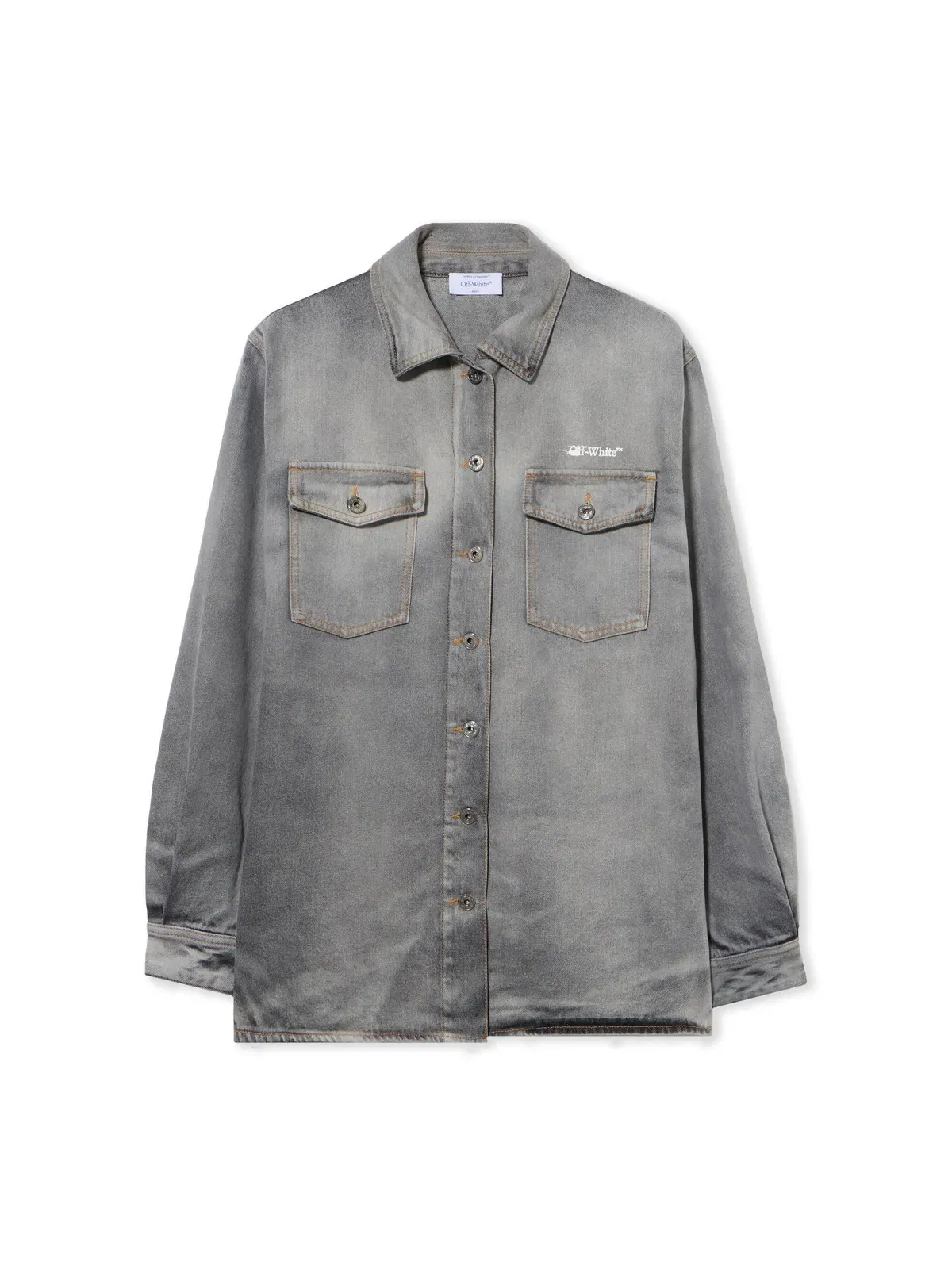 Off White Ink Arrow Denim Shirt Jacket