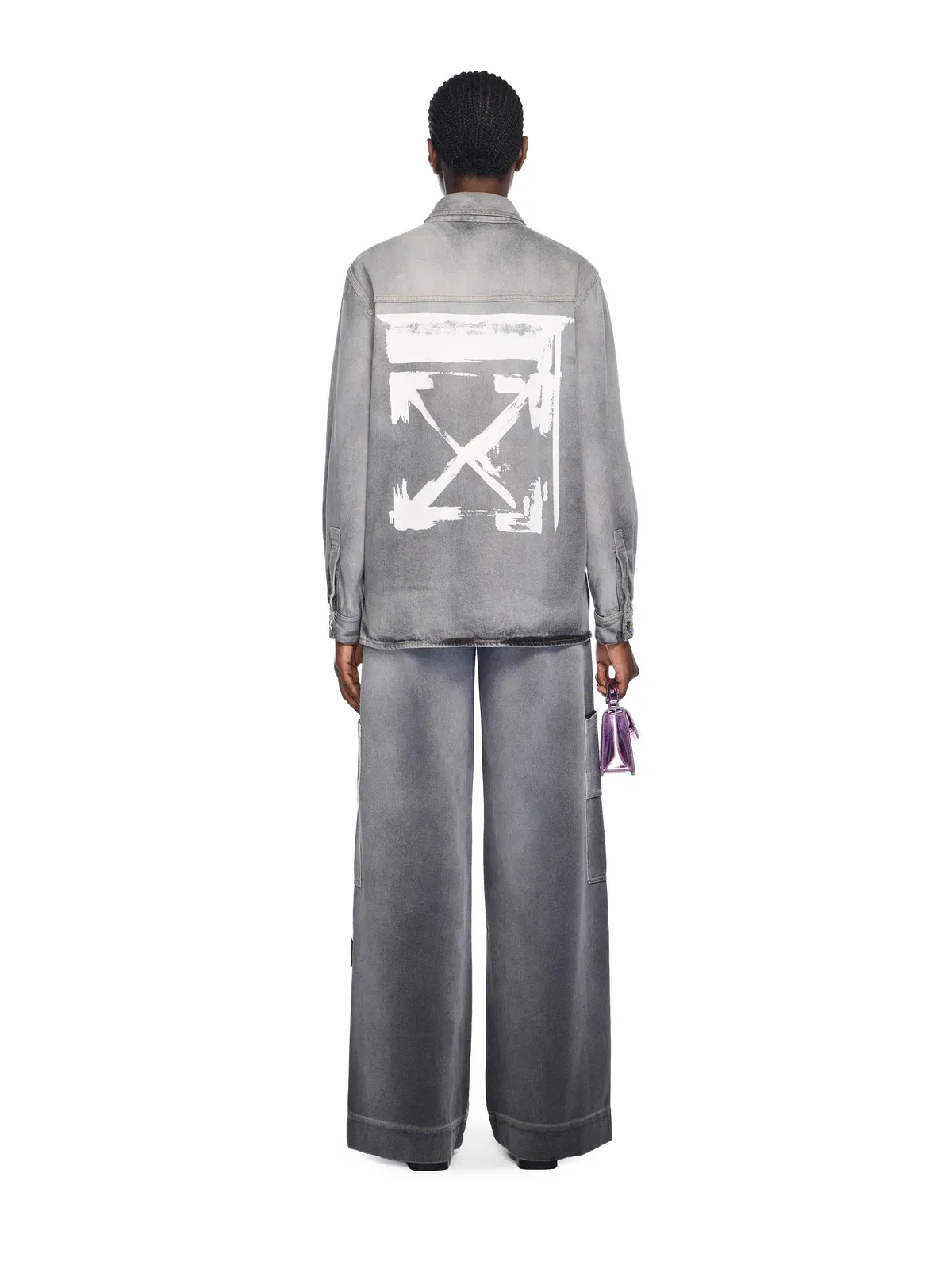 Off White Ink Arrow Denim Shirt Jacket