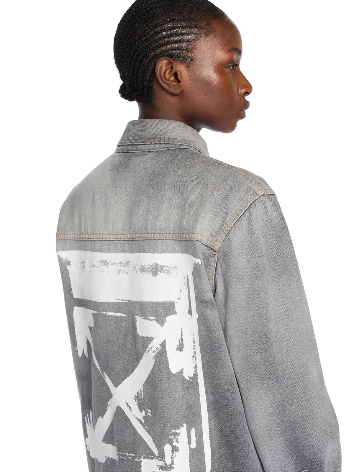 Off White Ink Arrow Denim Shirt Jacket
