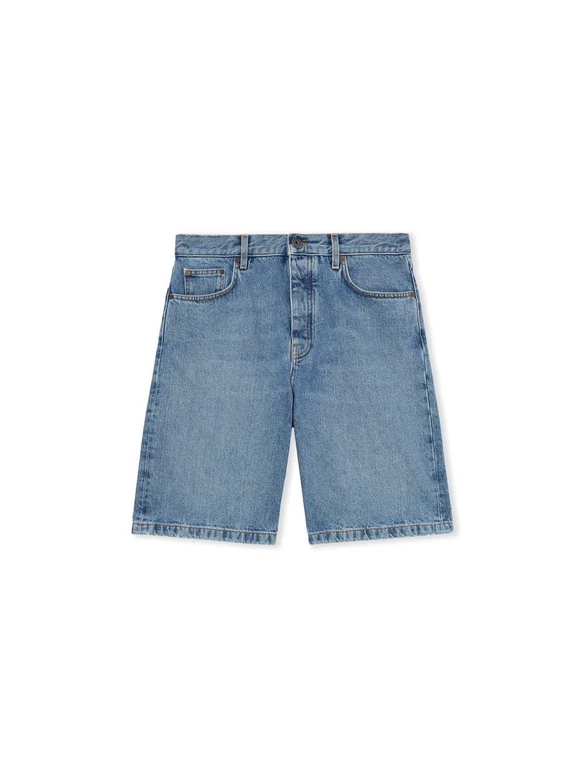 Off White Half Arrow Denim Shorts