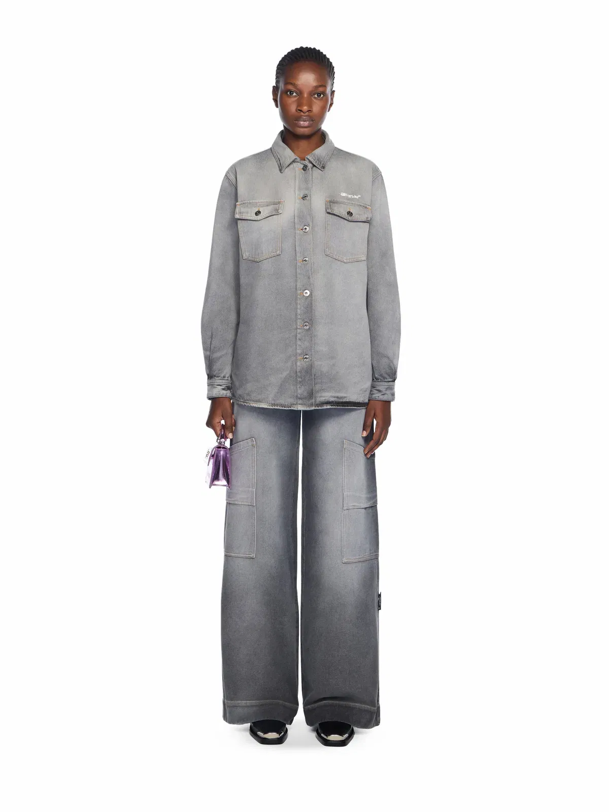 Off White Denim Toybox Cargo Pants
