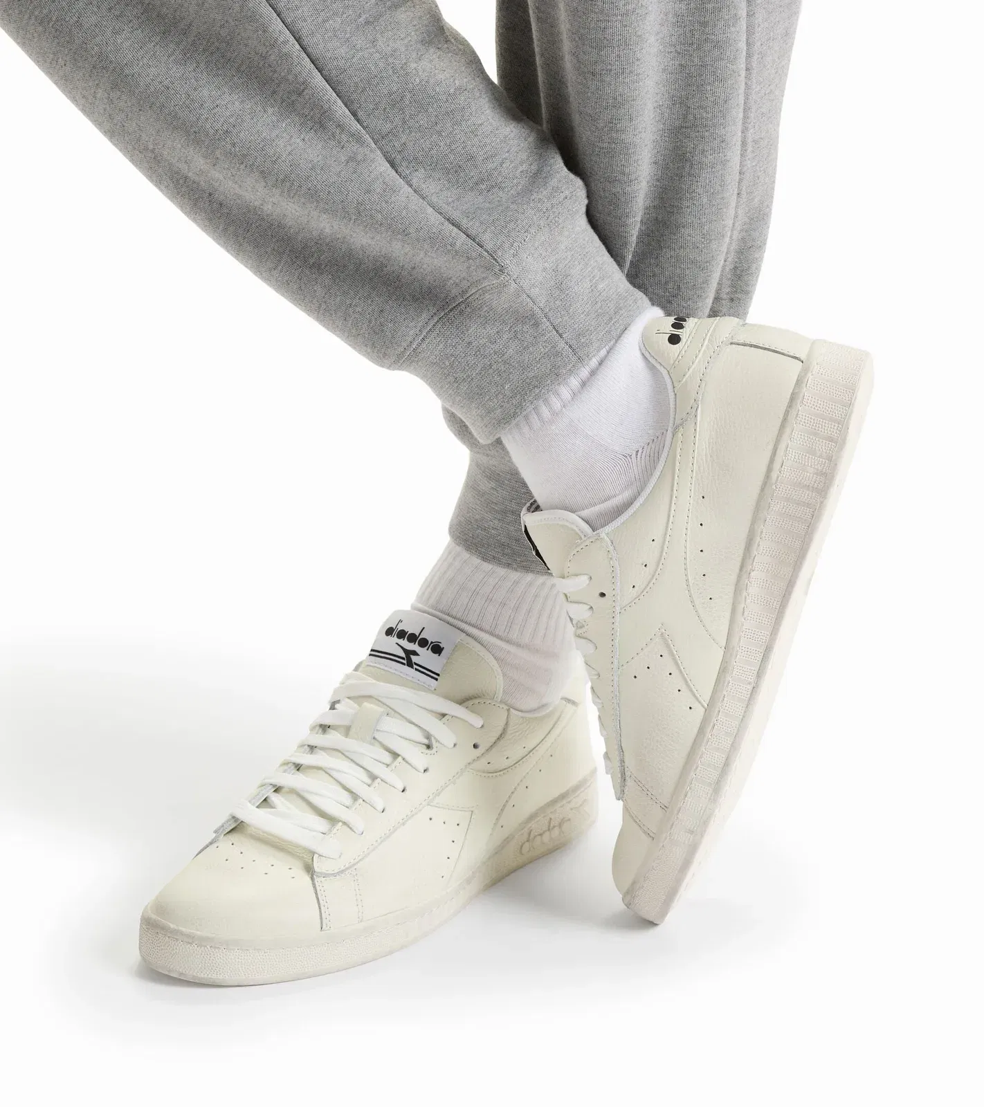Diadora Game L Low Waxed White/White/White