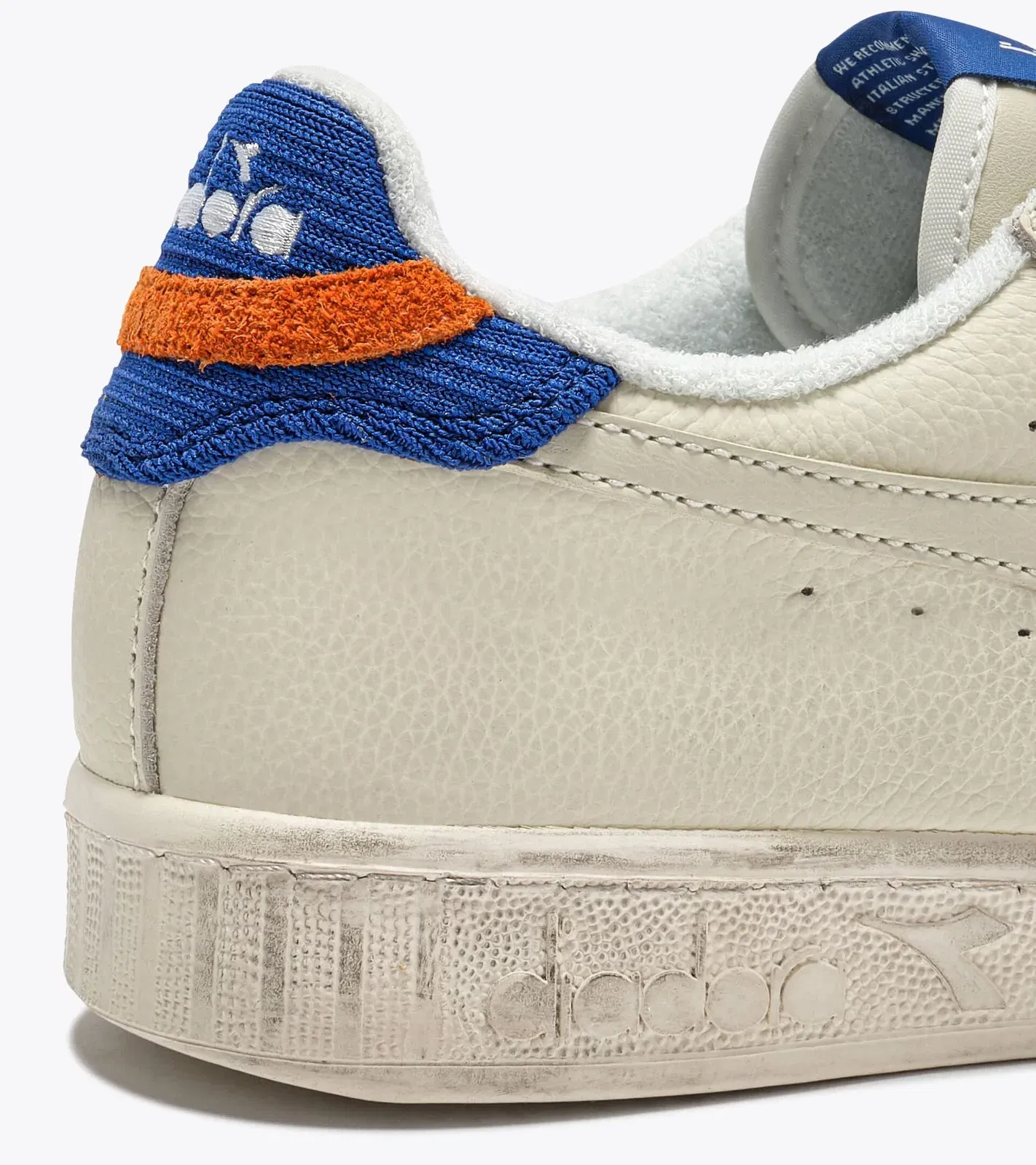 Diadora Game Low Tumble Waxed White/Dazzling Blue