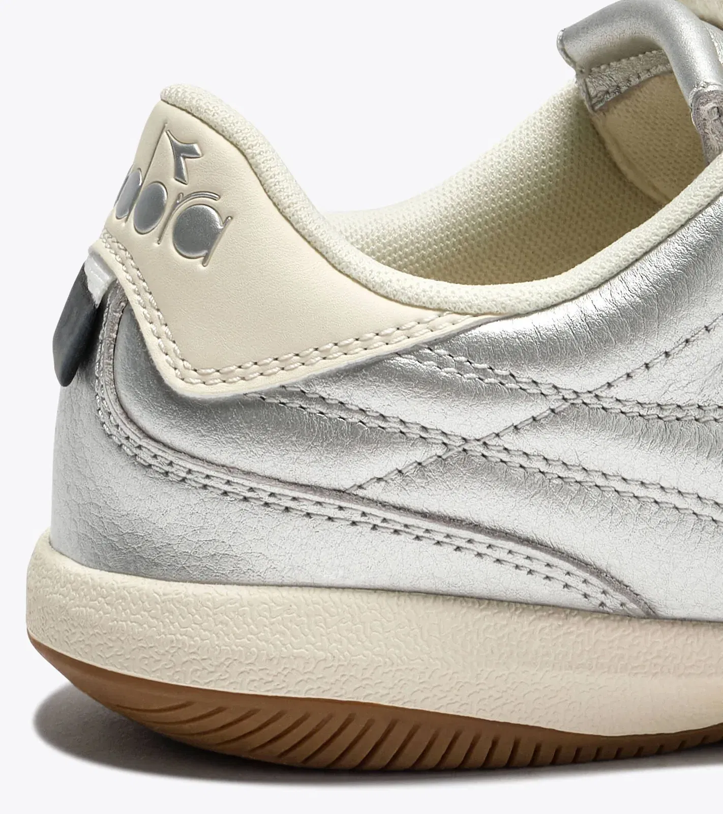 Diadora Gold Indoor Metallic Silver