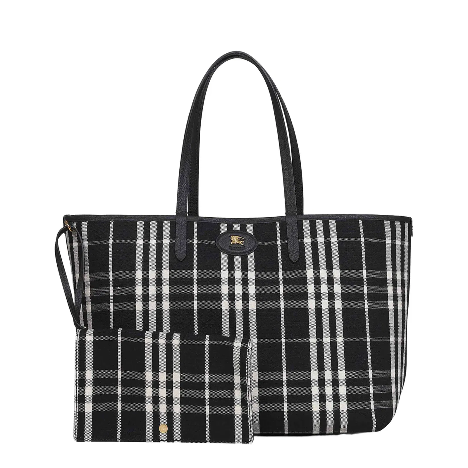 Medium Bloomsbury Reversible Leather Handbag - Black