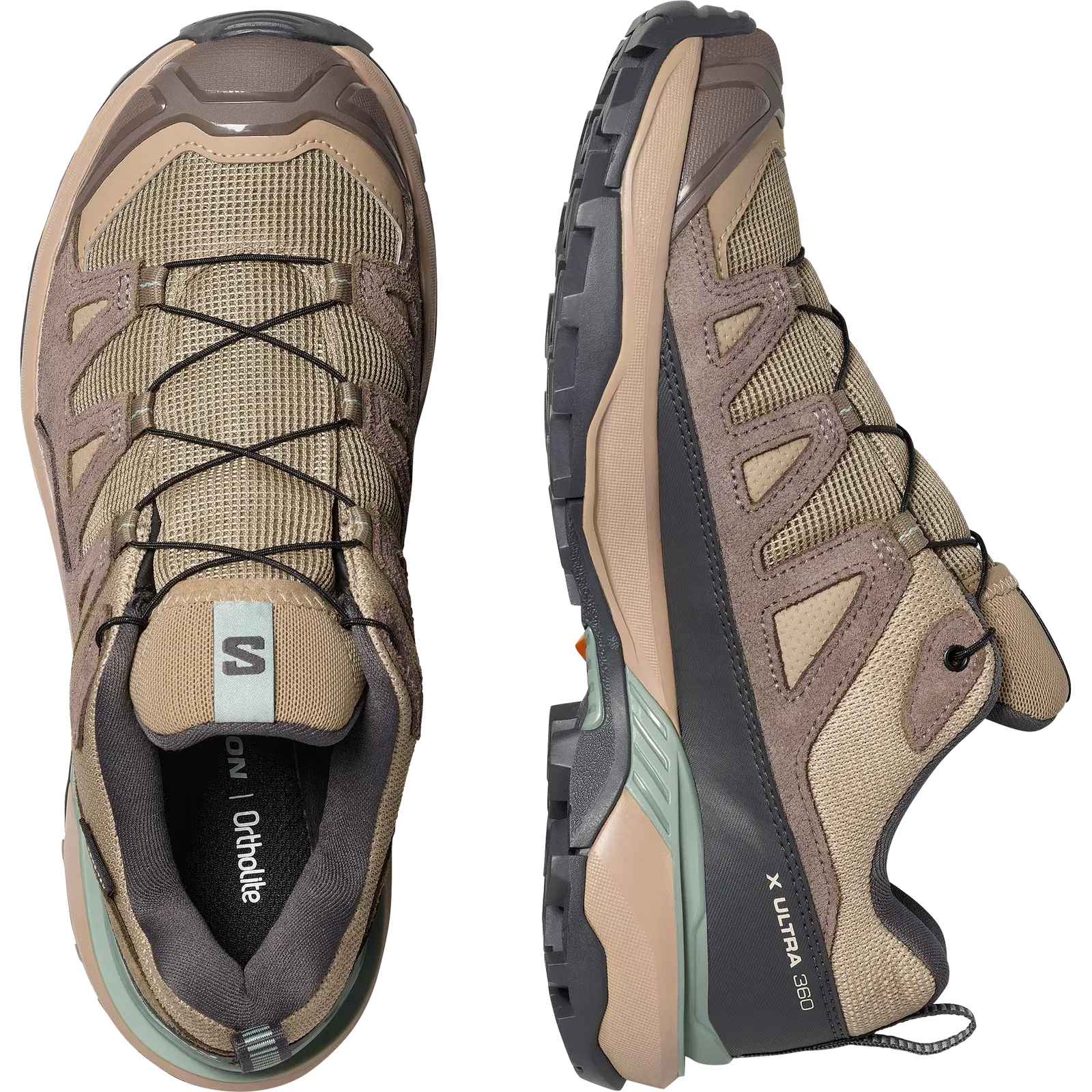 Salomon X Ultra 360 Leather Gore-Tex Hiking Womens Desert Tan