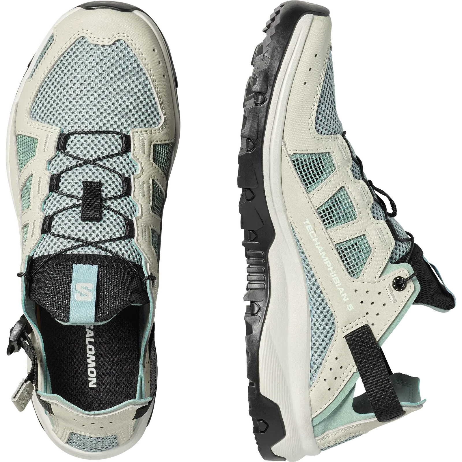 Salomon Techamphibian 5 Sandals & Watershoes Womens Green Milieu